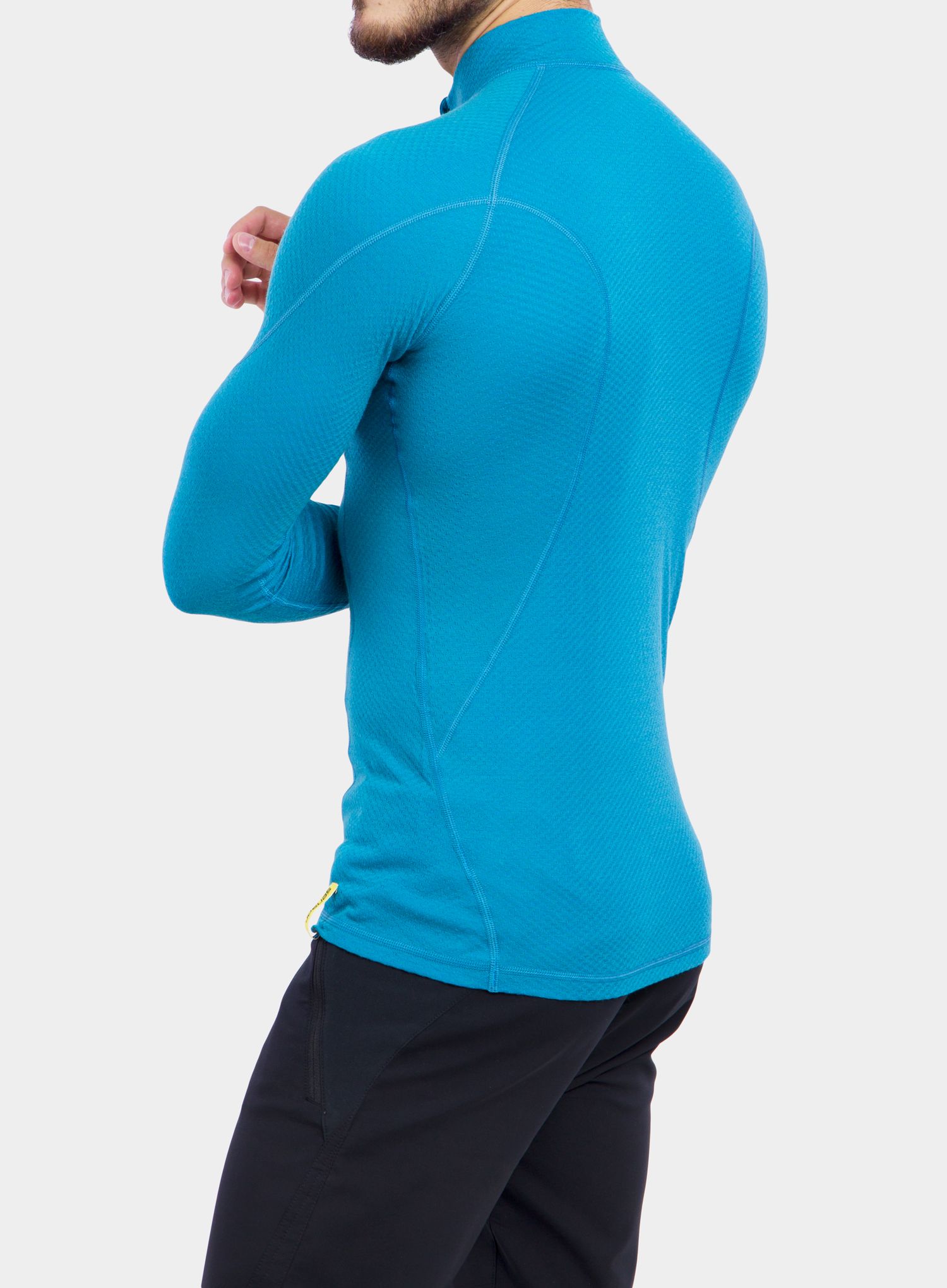 Jopica Sensor Merino DF Tee L/S Zip - blue