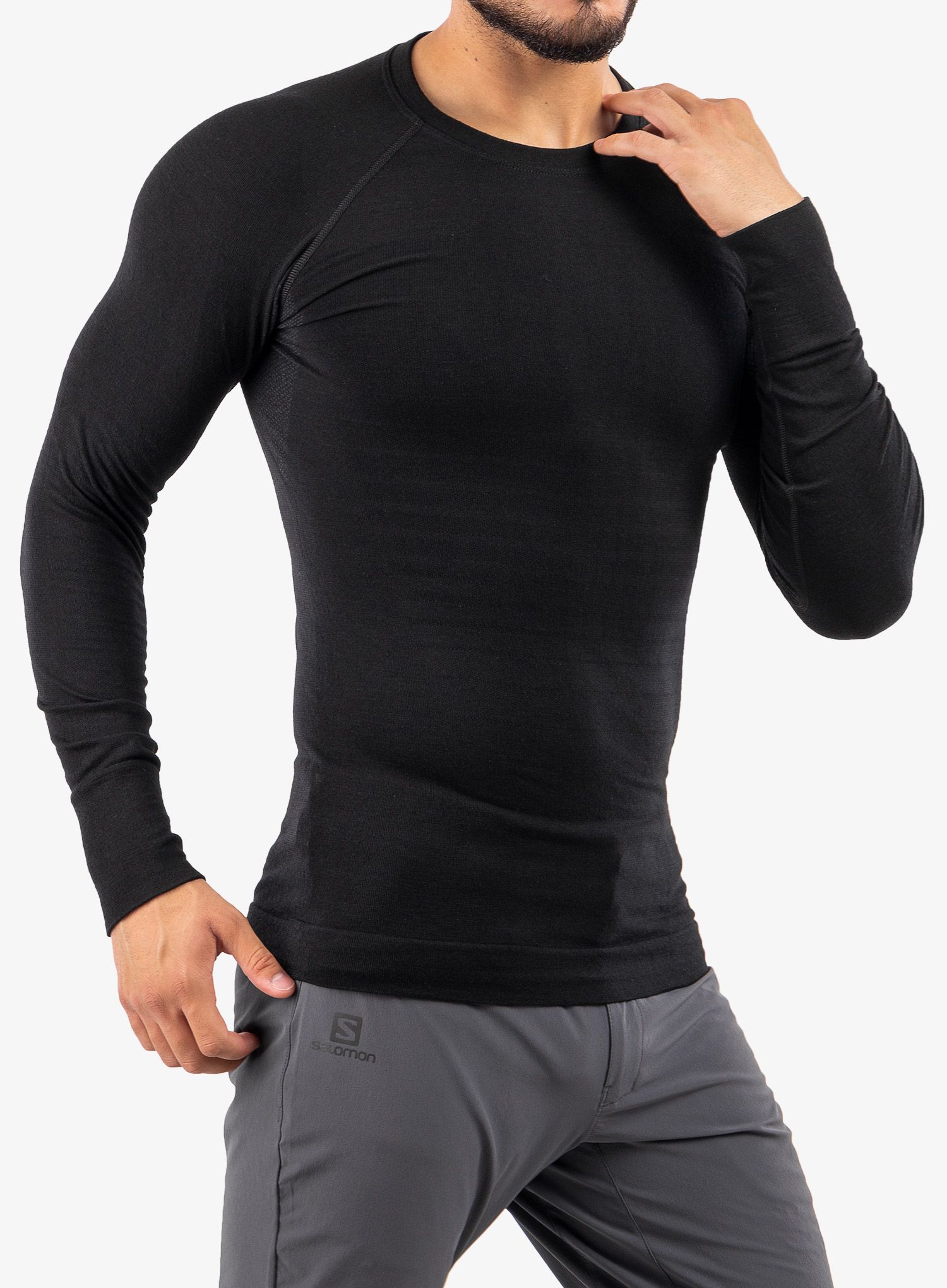 Termo flis jopa Ortovox 230 Competition Long Sleeve - black raven