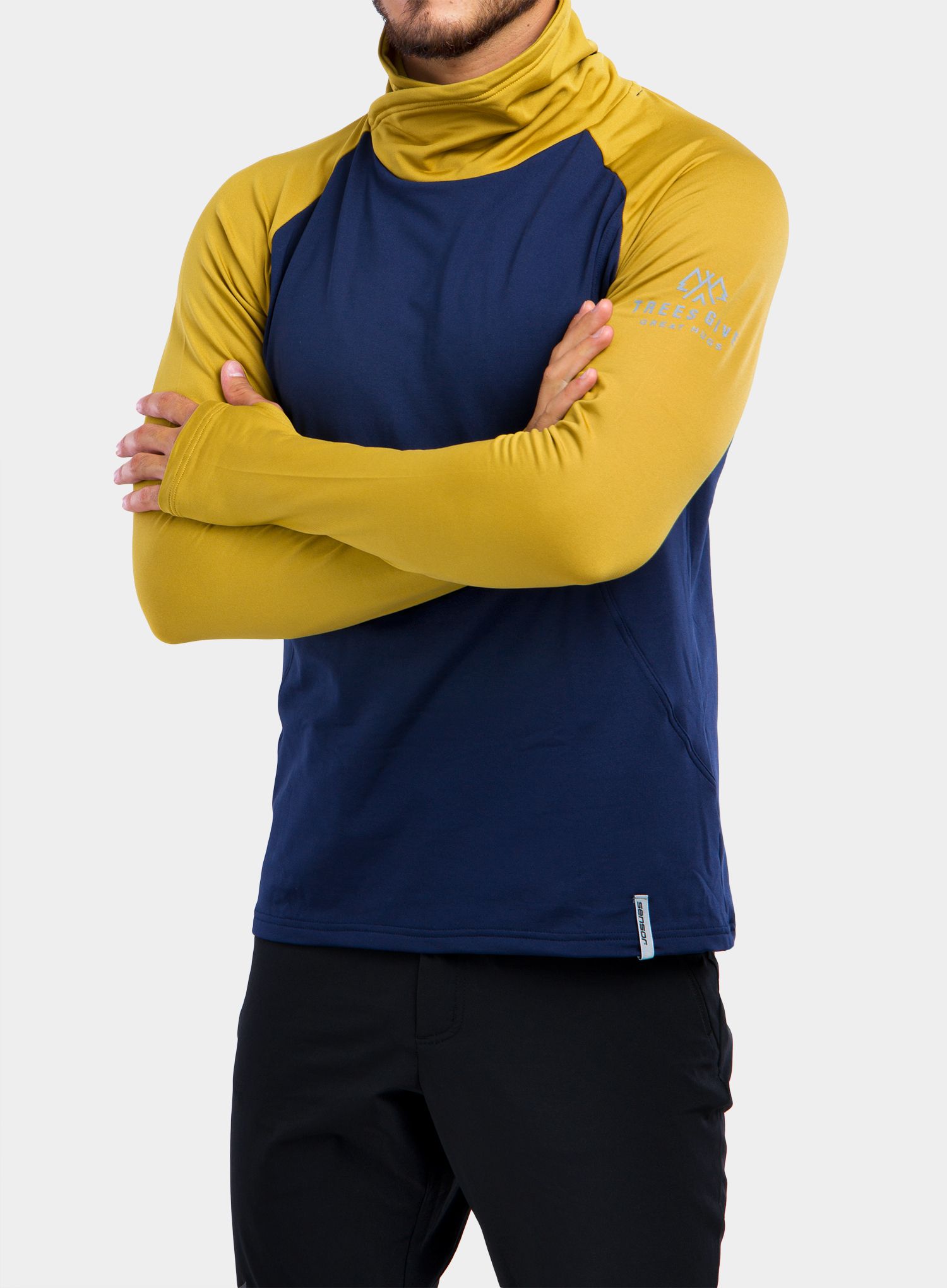 Jopica Sensor Thermo Sweatshirt - deep blue/mustard