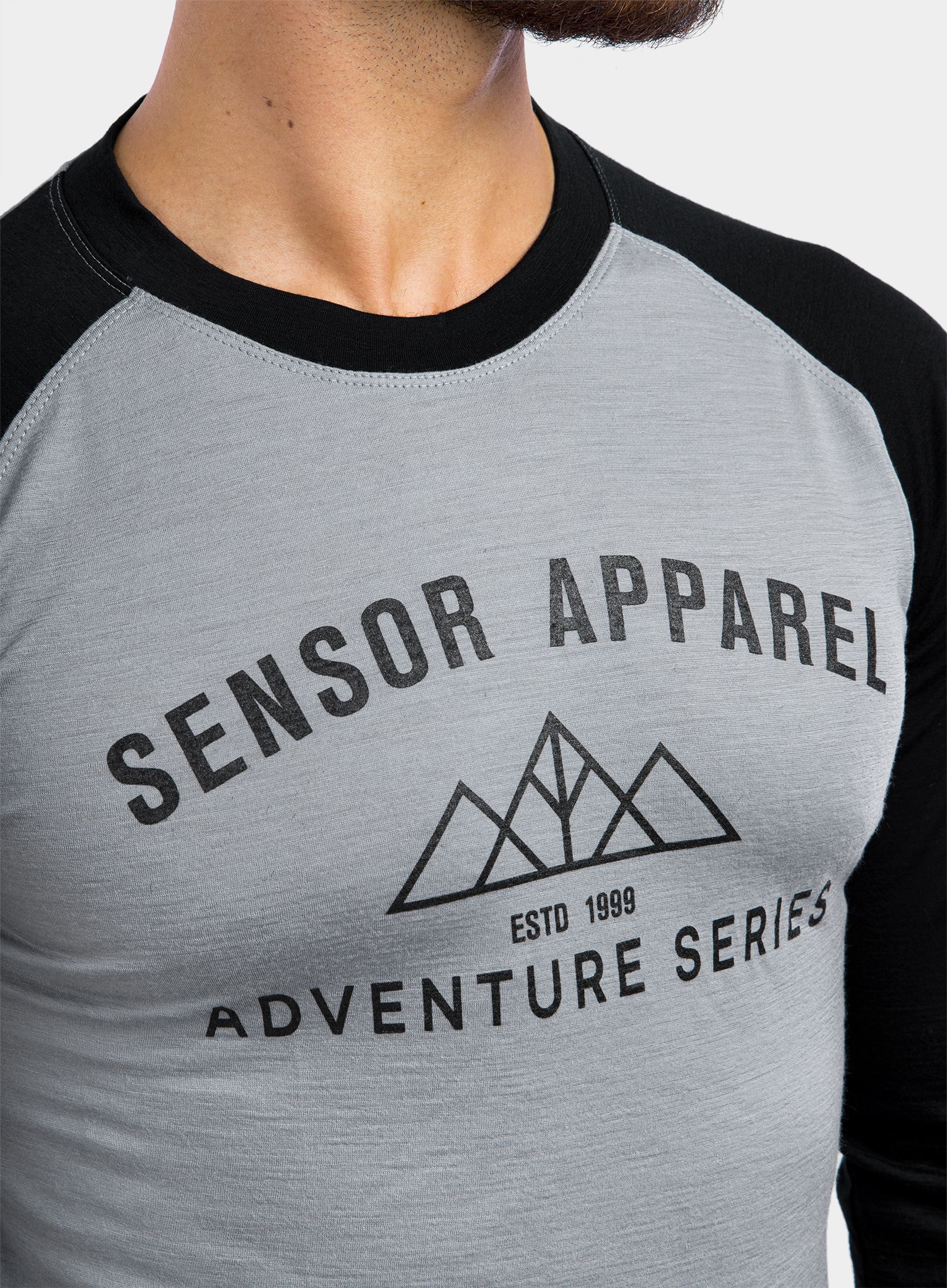 Termo flis jopa Sensor Merino Active PT Tee L/S - grey adventure