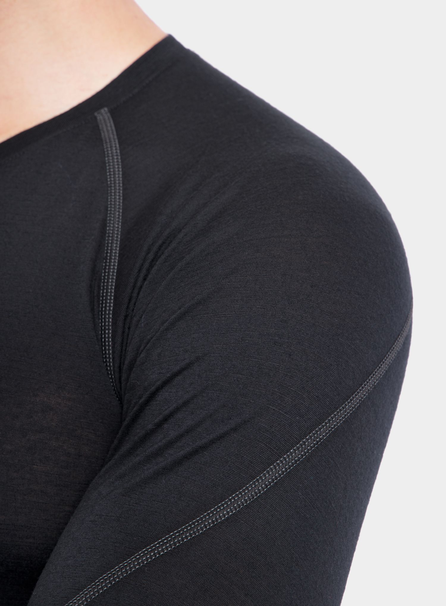 Termo flis jopa Sensor Merino Active Tee L/S - black