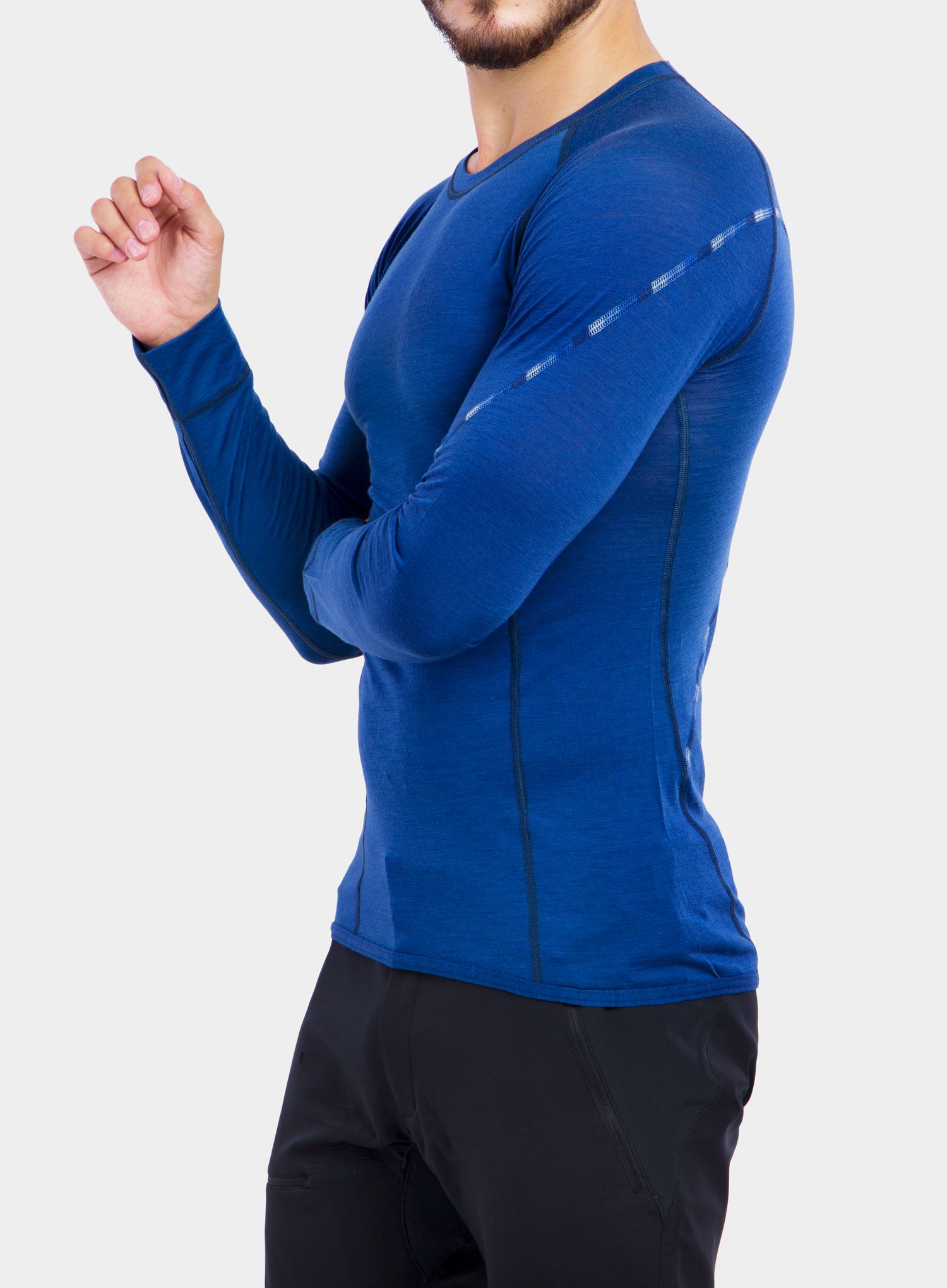 Termo flis jopa Sensor Merino Air Tee L/S - dark blue