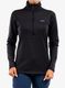Ženski flis Patagonia R1 Daily Zip Neck - ink black/black x-dye