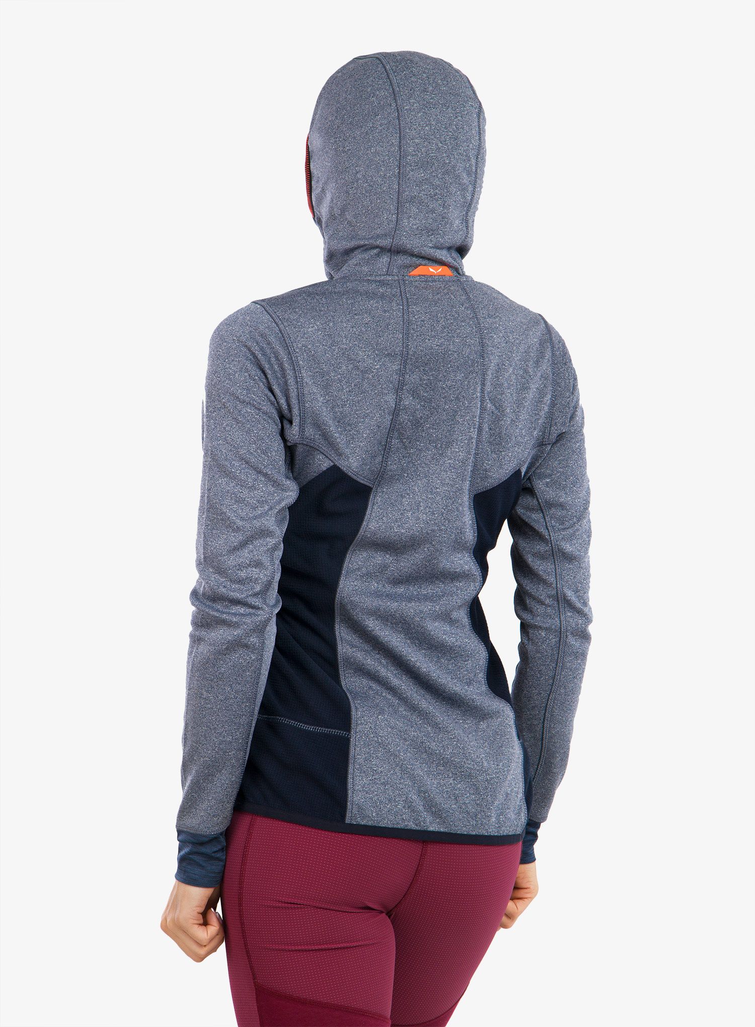 Ženska jopica Salewa Puez Hybrid PL Full-Zip - navy blazer melange/pink