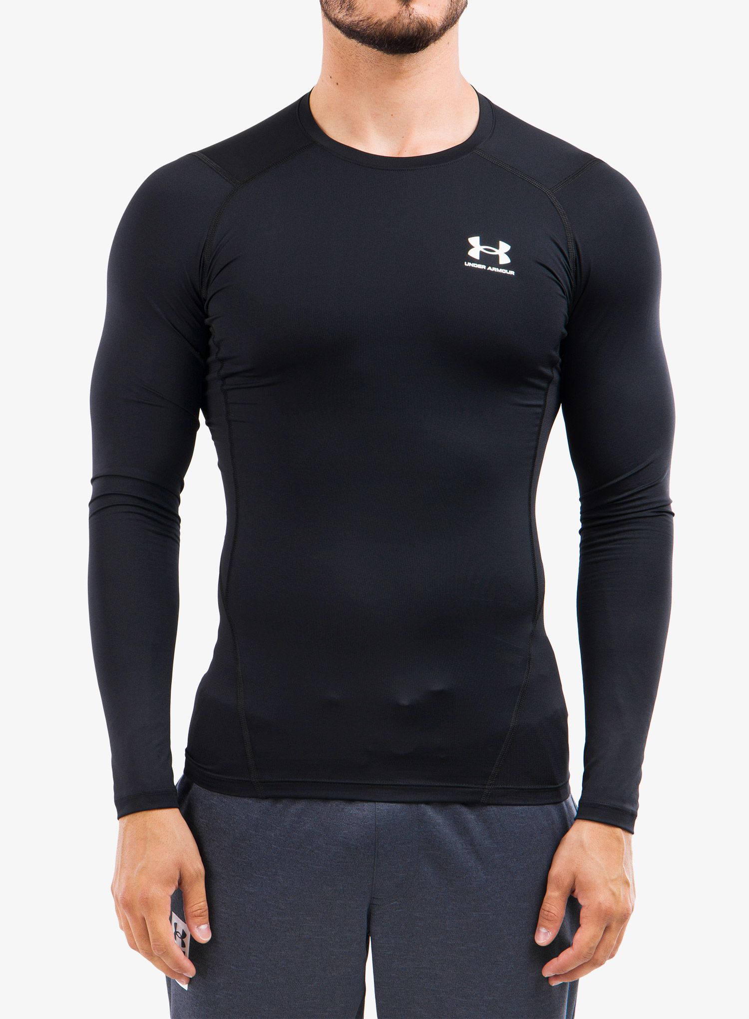 Jopica Under Armour HG Armour Comp LS - black/white