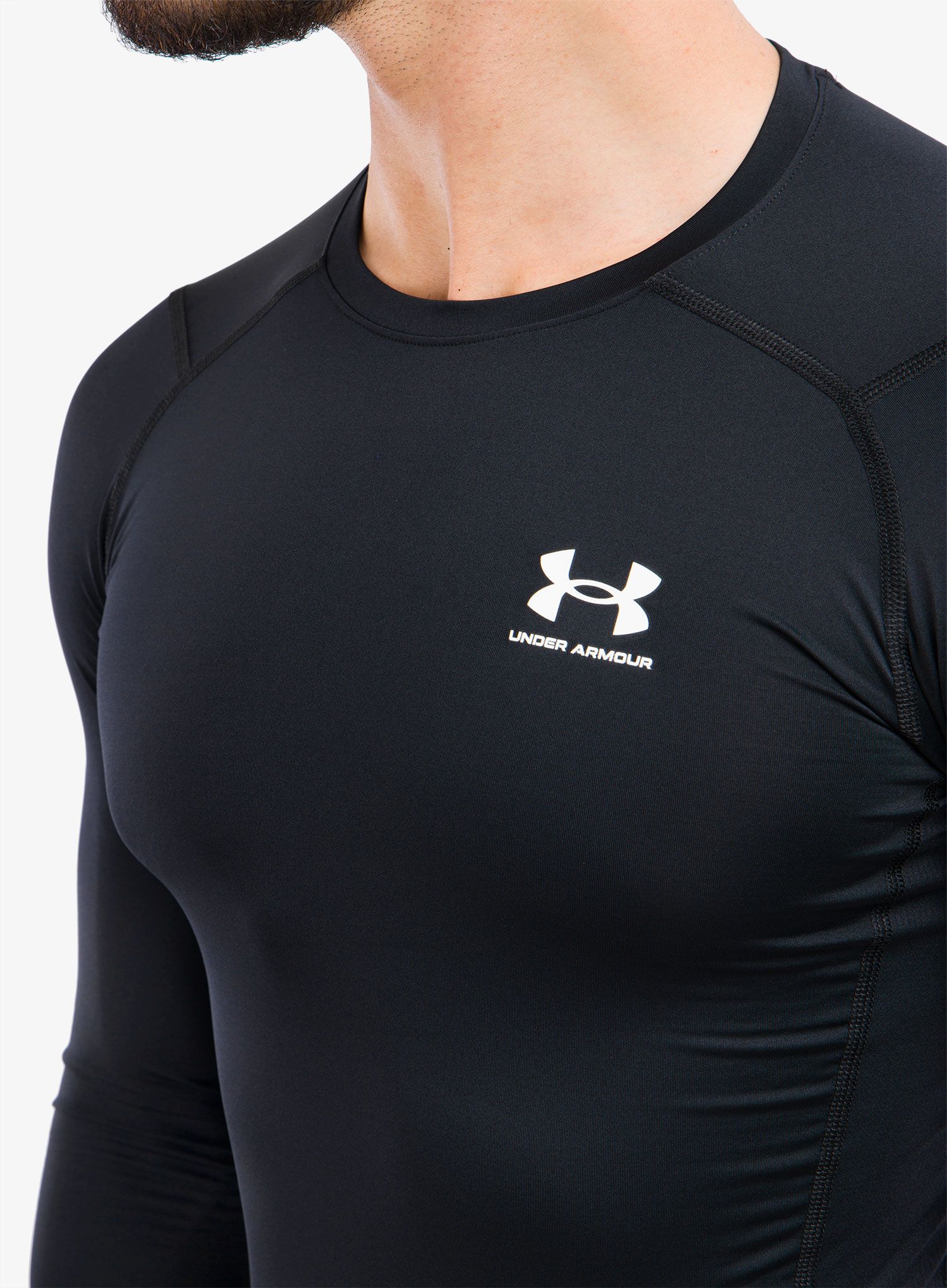 Jopica Under Armour HG Armour Comp LS - black/white