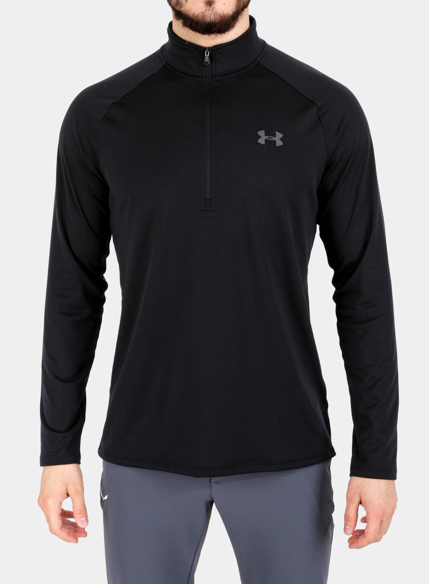 Jopica Under Armour Tech 1/2 Zip Long Sleeve - black/charcoal