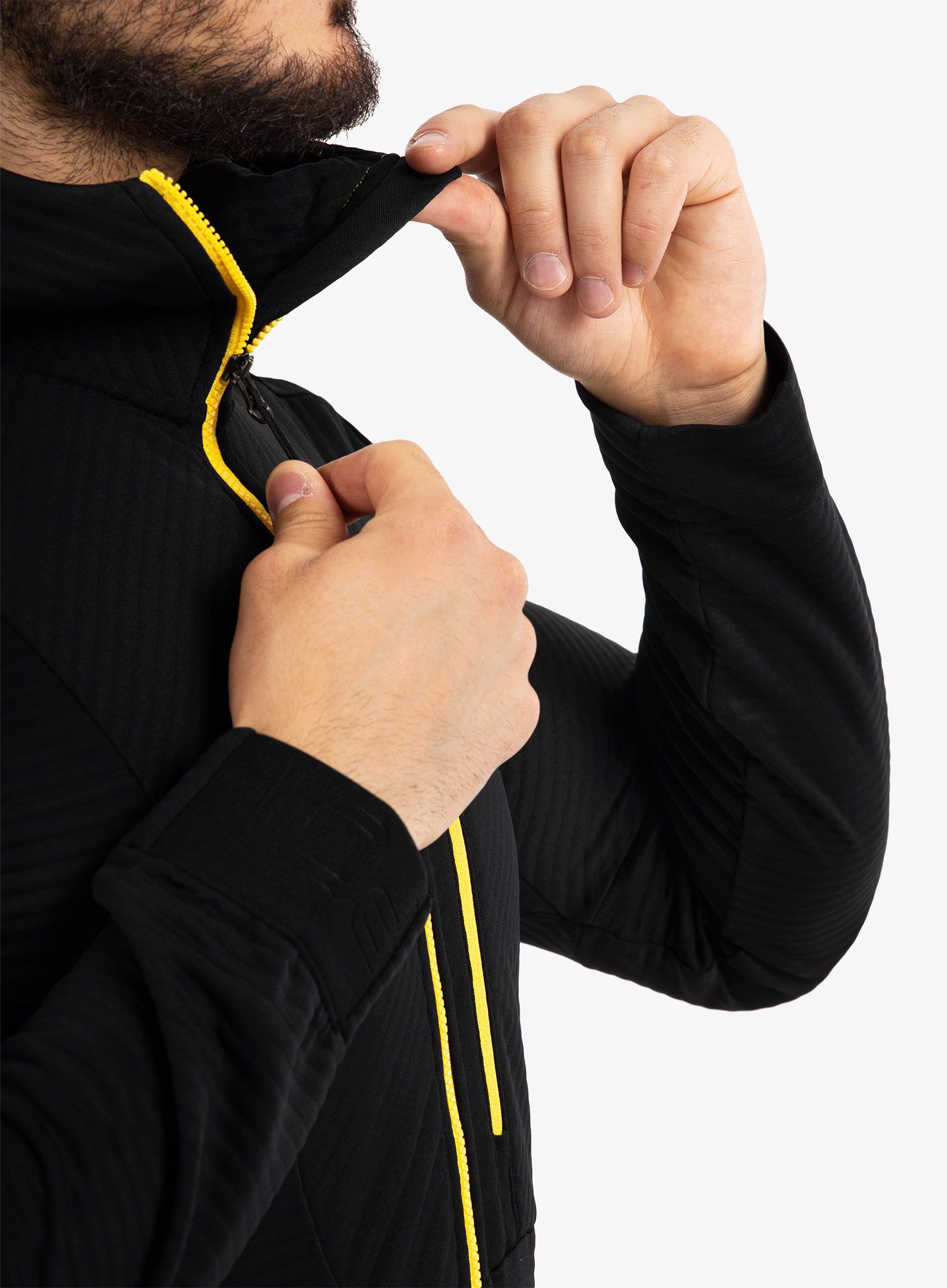 Plezalna jopa La Sportiva Mood Hoody M - black/yellow