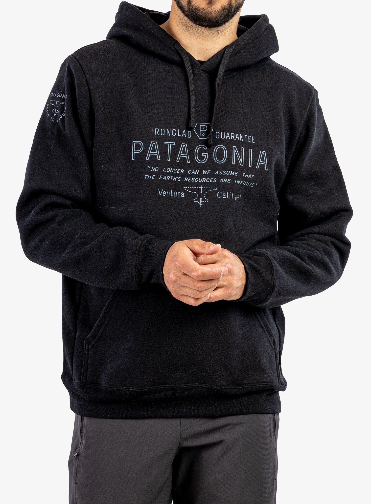 Jopica s kapuco Patagonia Forge Mark Uprisal Hoody - black