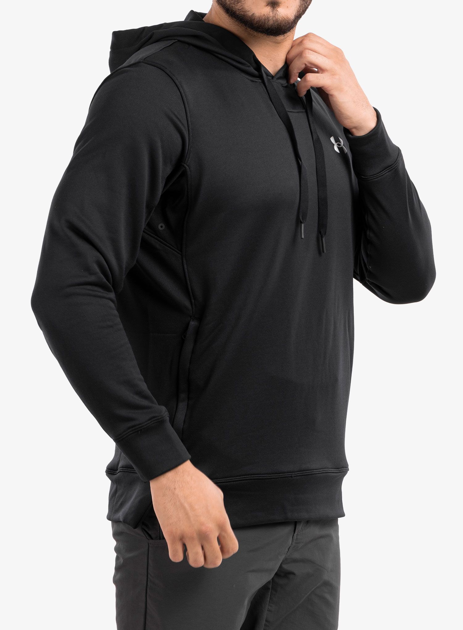 Jopica s kapuco Under Armour Armour Terry Hoodie - black/white