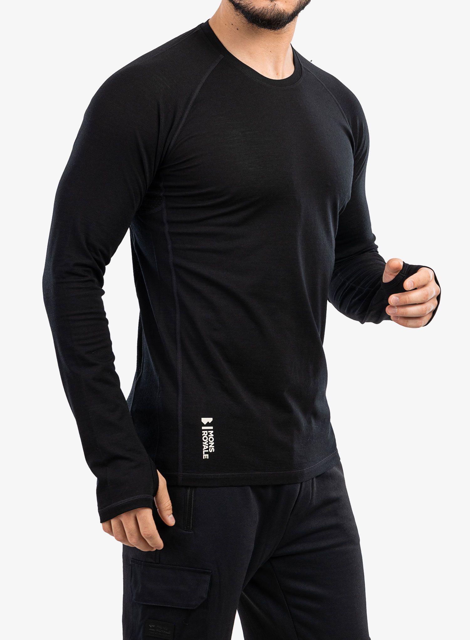 Termo flis jopa Mons Royale Temple Tech LS - black