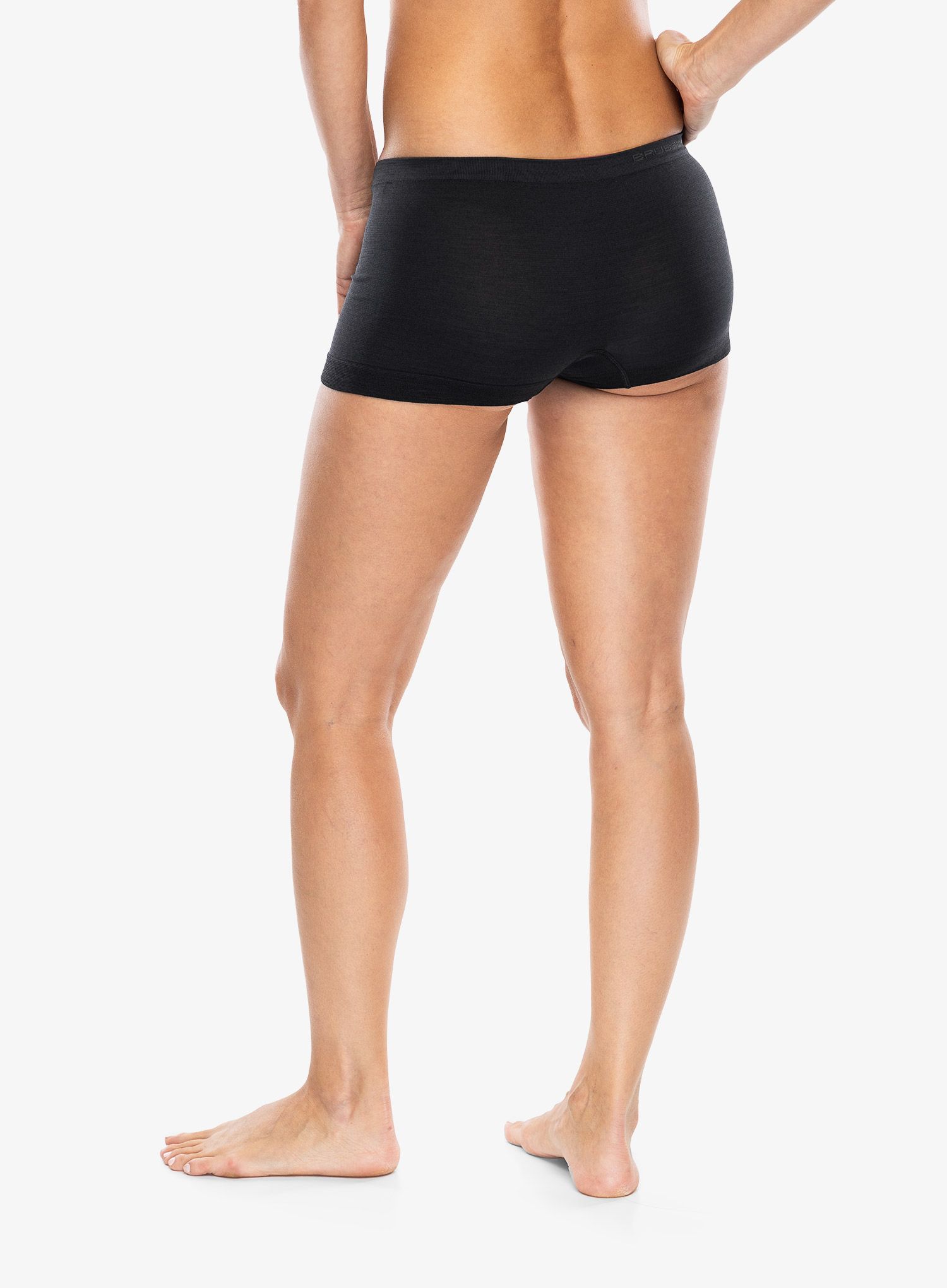 Ženske boksarice Brubeck Classic Comfort Merino Boxer Shorts - black