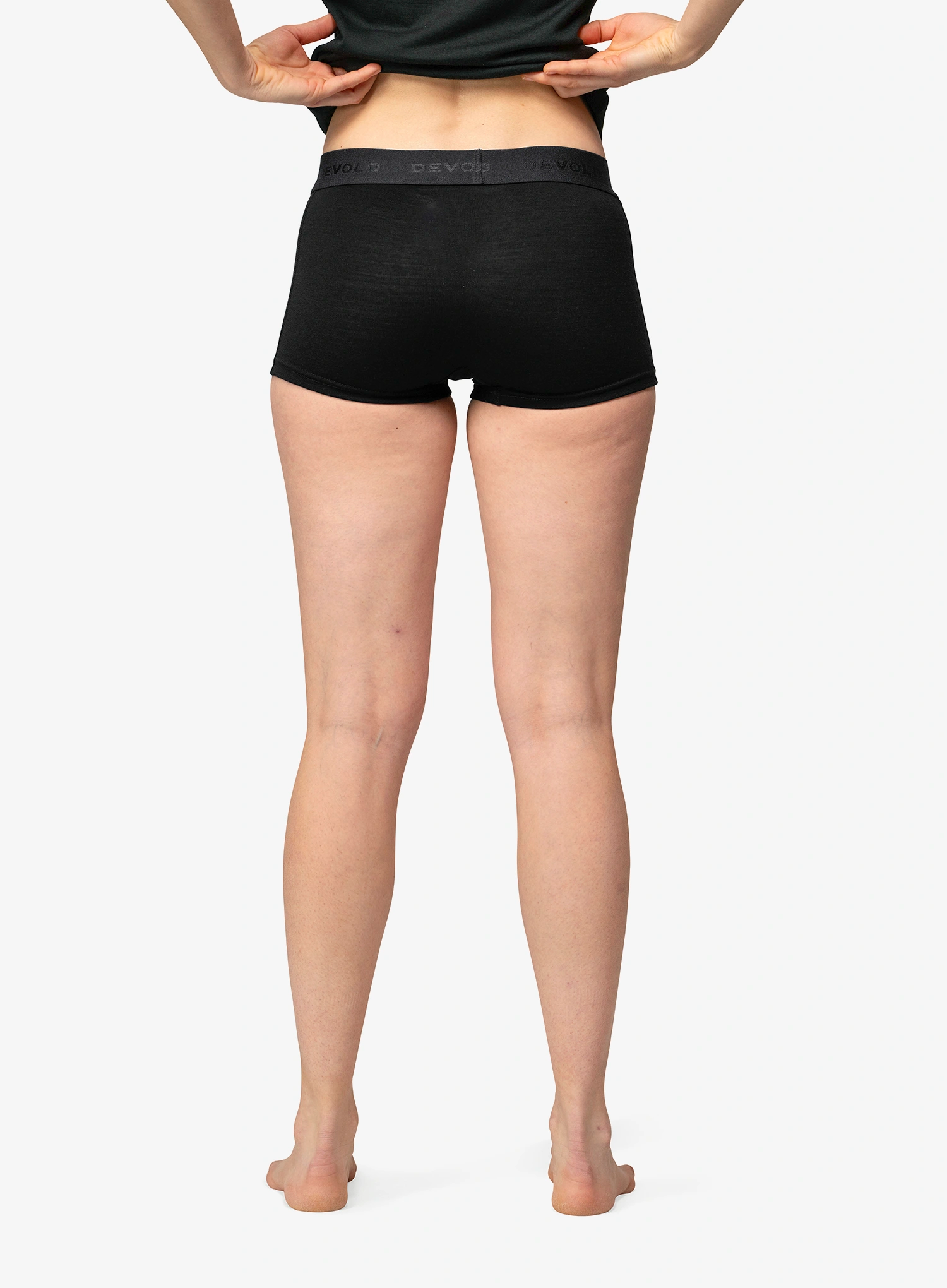 Ženske boksarice Devold Breeze Merino 150 Hipster - black