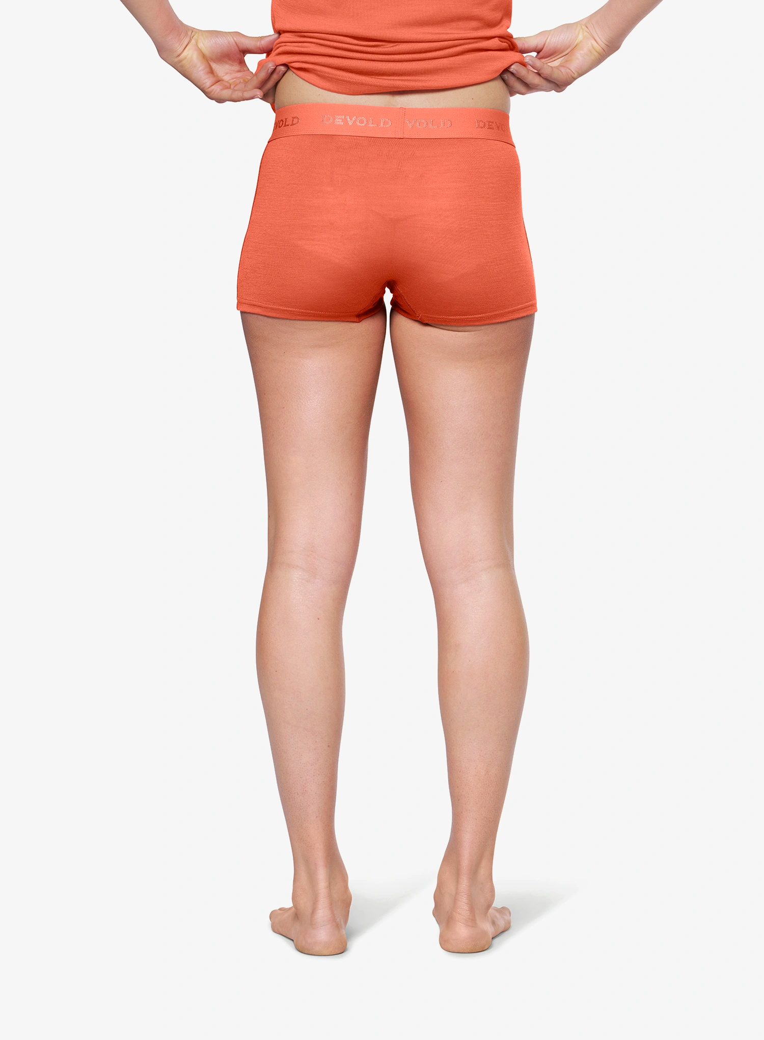 Ženske boksarice Devold Breeze Merino 150 Hipster - coral