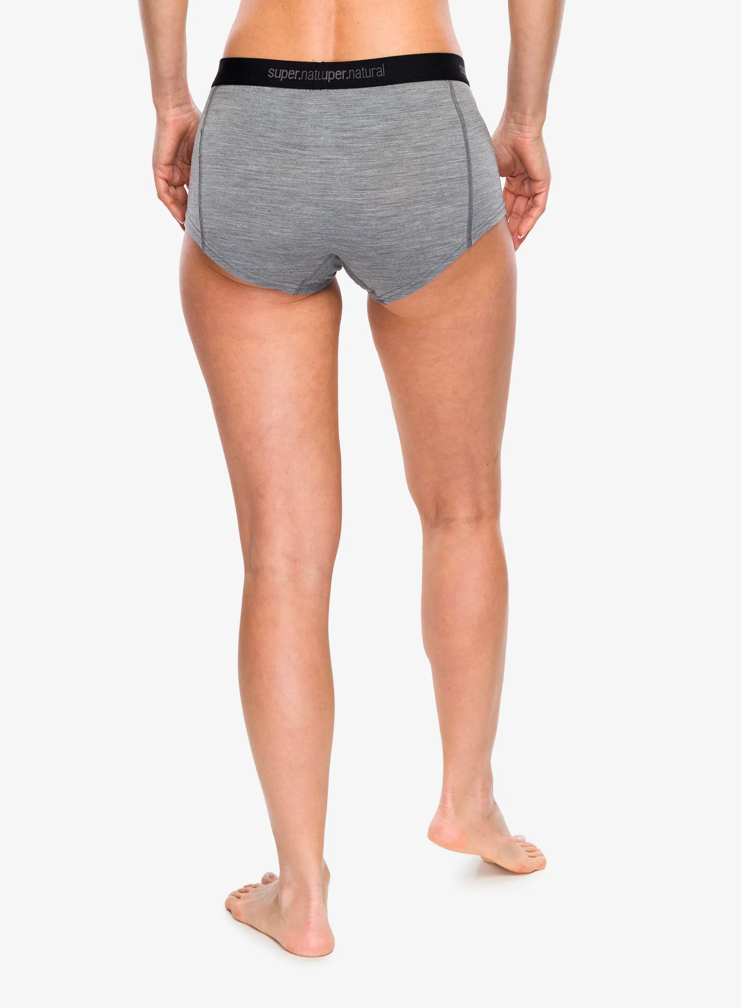 Ženske boksarice Super.natural Tundra175 Boyfriend Hipster - cashmere grey melange