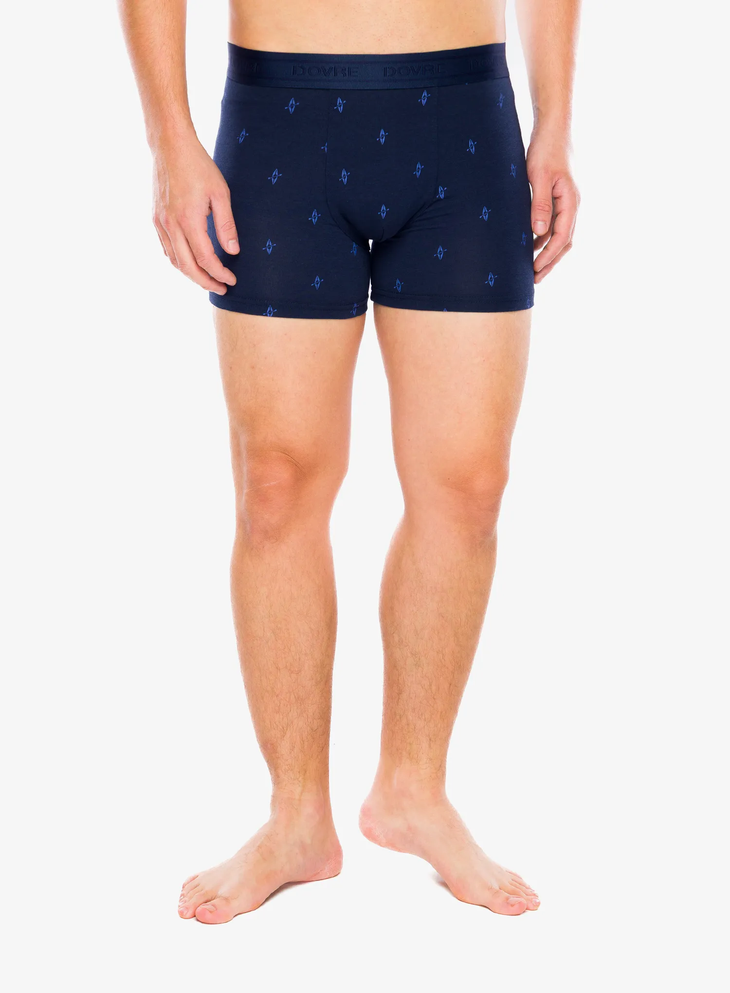 Boksarice Dovre Tights 3-Pack Bamboo - navy/print