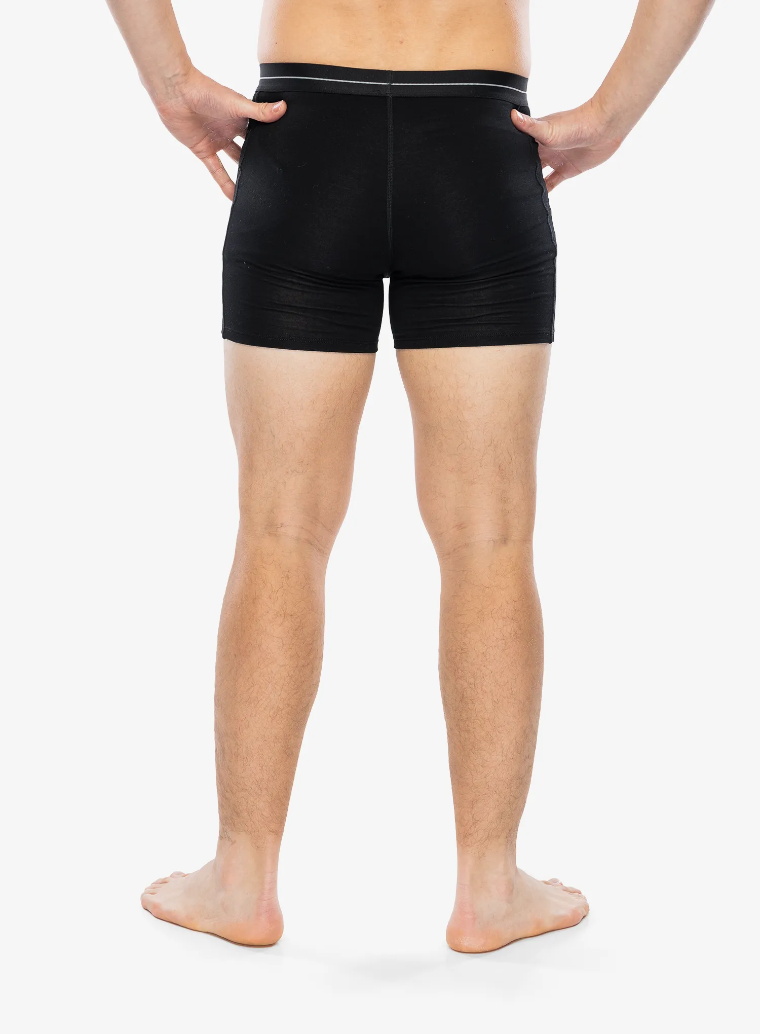 Boksarice Icebreaker Anatomica Boxers wFly - black