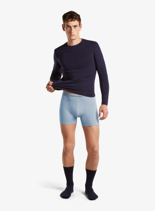 Boksarice Icebreaker Merino 150 Anatomica Boxers - zinc blue