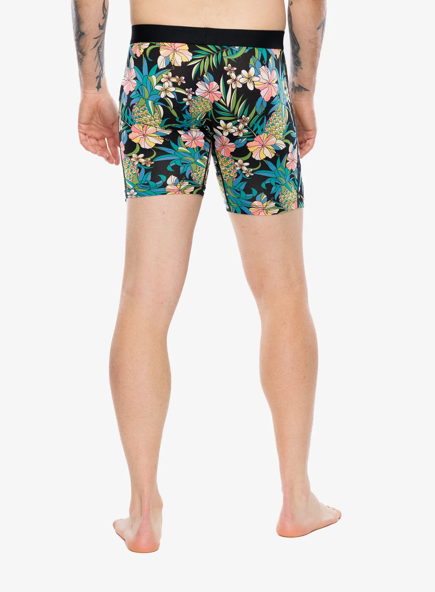 Boksarice Saxx Daytripper Comfort Stretch Boxer Brf Fly - pineapple field/black