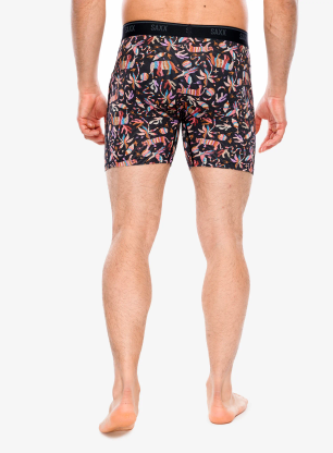 Boksarice Saxx Quest Quick-Dry Mesh Boxer Brief Fly - adobe zoo/black