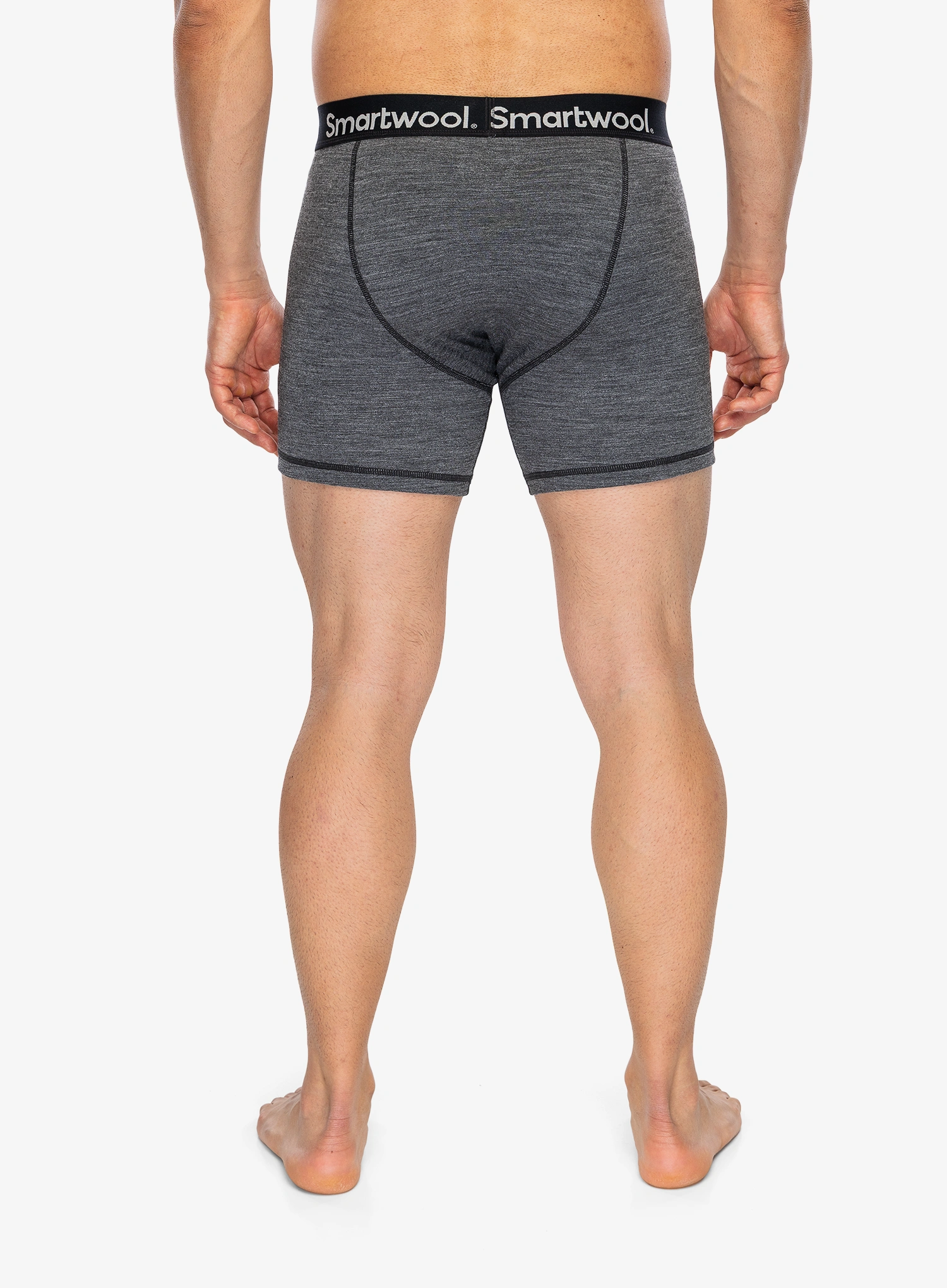 Boksarice Smartwool Active Boxer Brief Boxed - medium gray heather