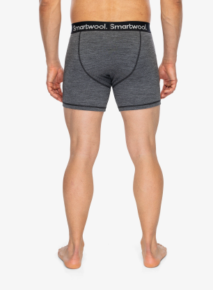 Boksarice Smartwool Active Boxer Brief Boxed - medium gray heather