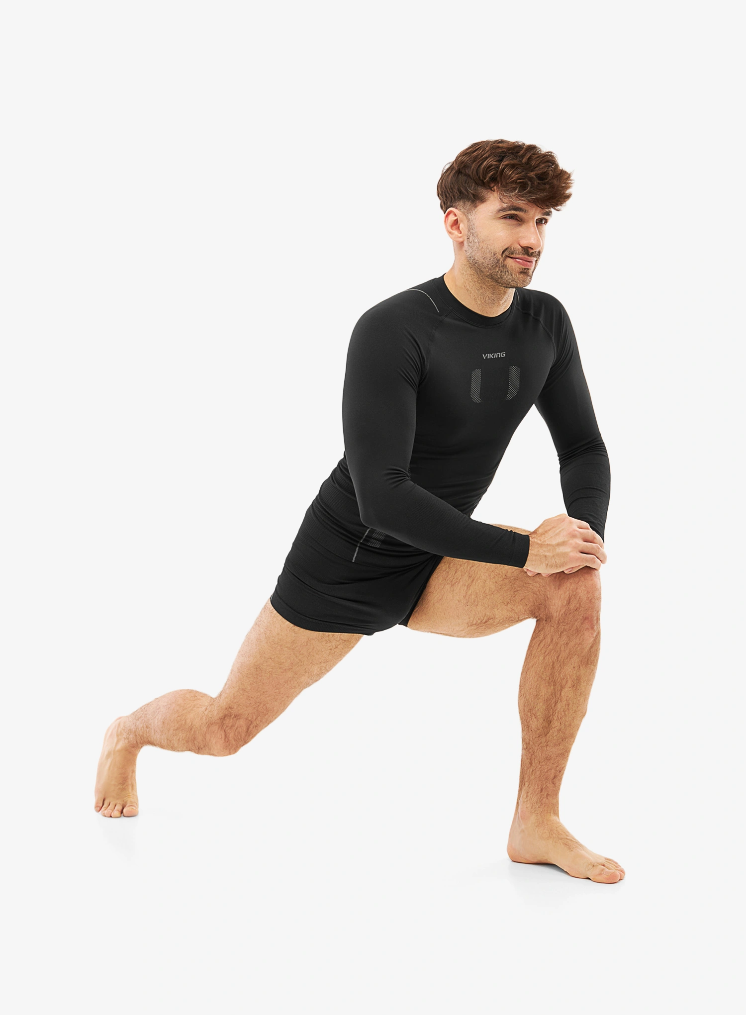 Boksarice Viking Base Layer Eiger 2.0 Boxer Shorts - black/grey