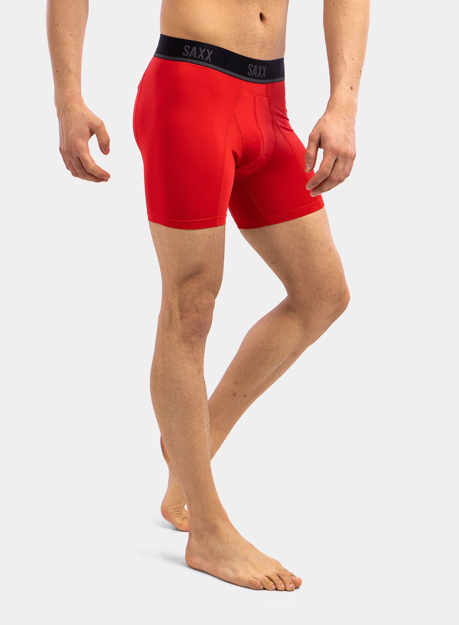 Moške boksarice SAXX Kinetic HD Boxer Brief - red