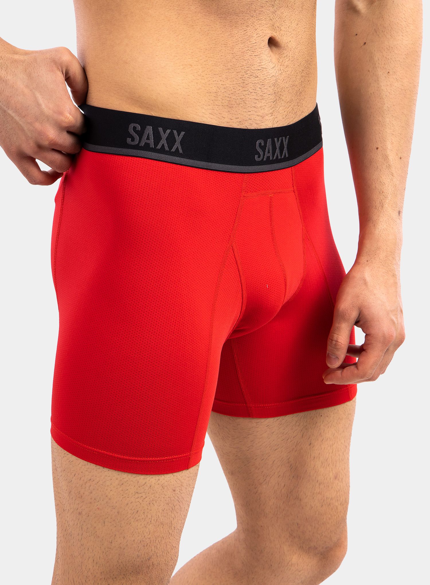 Moške boksarice SAXX Kinetic HD Boxer Brief - red