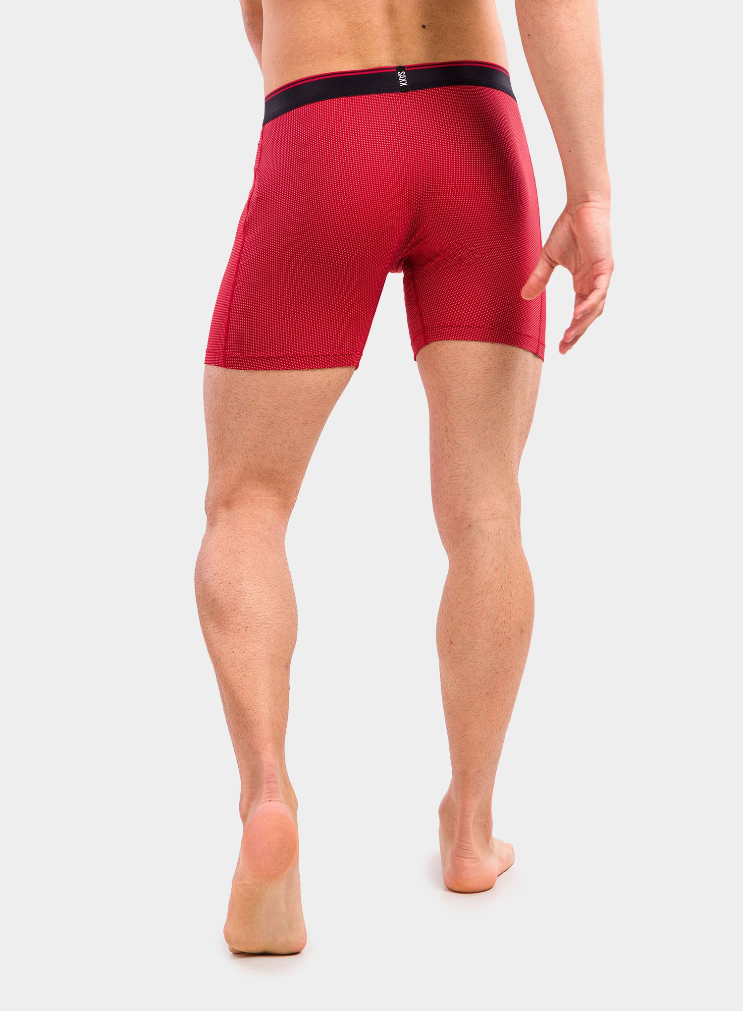 Moške boksarice SAXX Quest Boxer Brief Fly - red