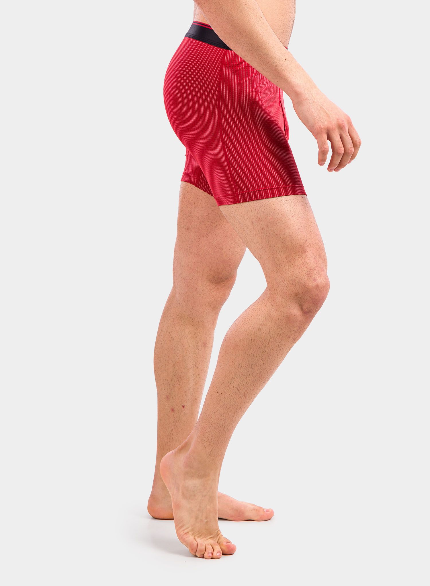 Moške boksarice SAXX Quest Boxer Brief Fly - red