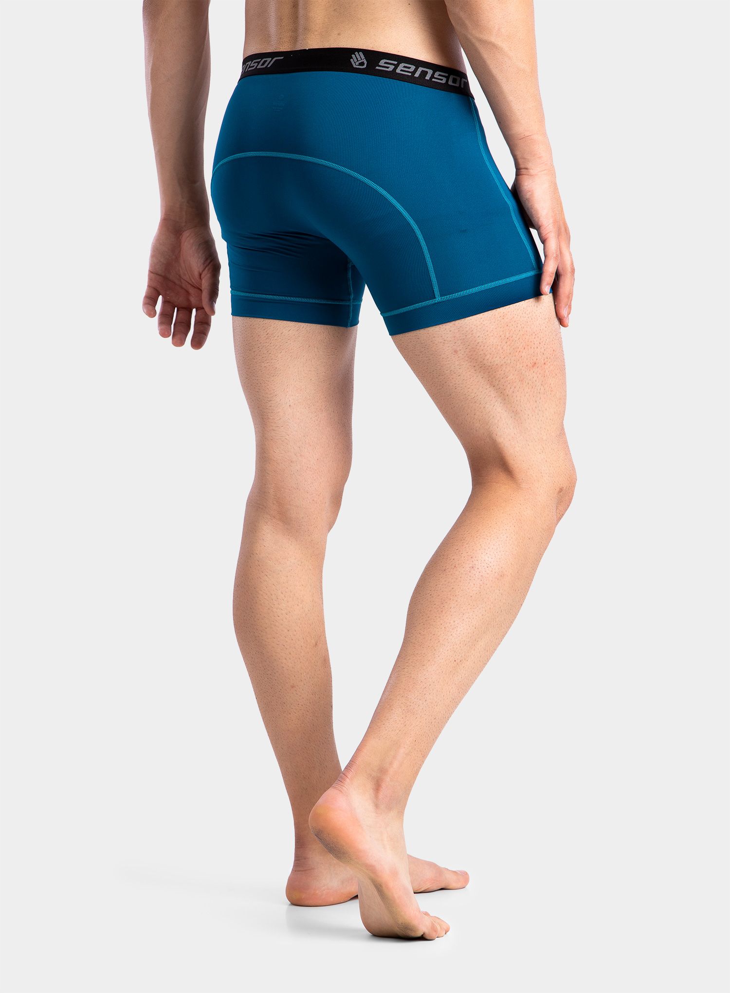 Moške boksarice Sensor Coolmax Fresh 3-Pack Boxers - black/saphire/blue