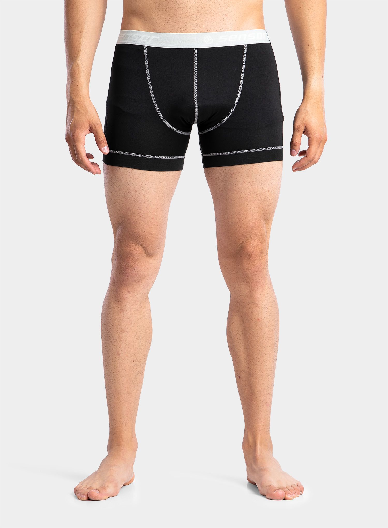 Moške boksarice Sensor Coolmax Fresh 3-Pack Boxers - black/saphire/blue