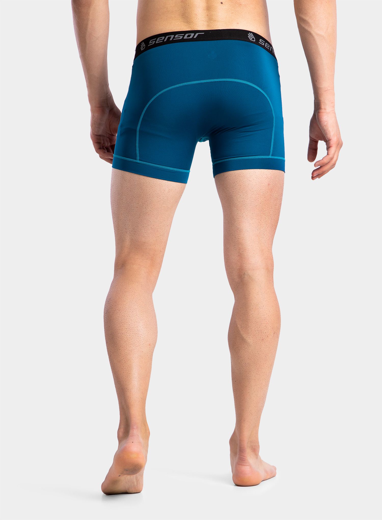 Moške boksarice Sensor Coolmax Fresh 3-Pack Boxers - black/saphire/blue