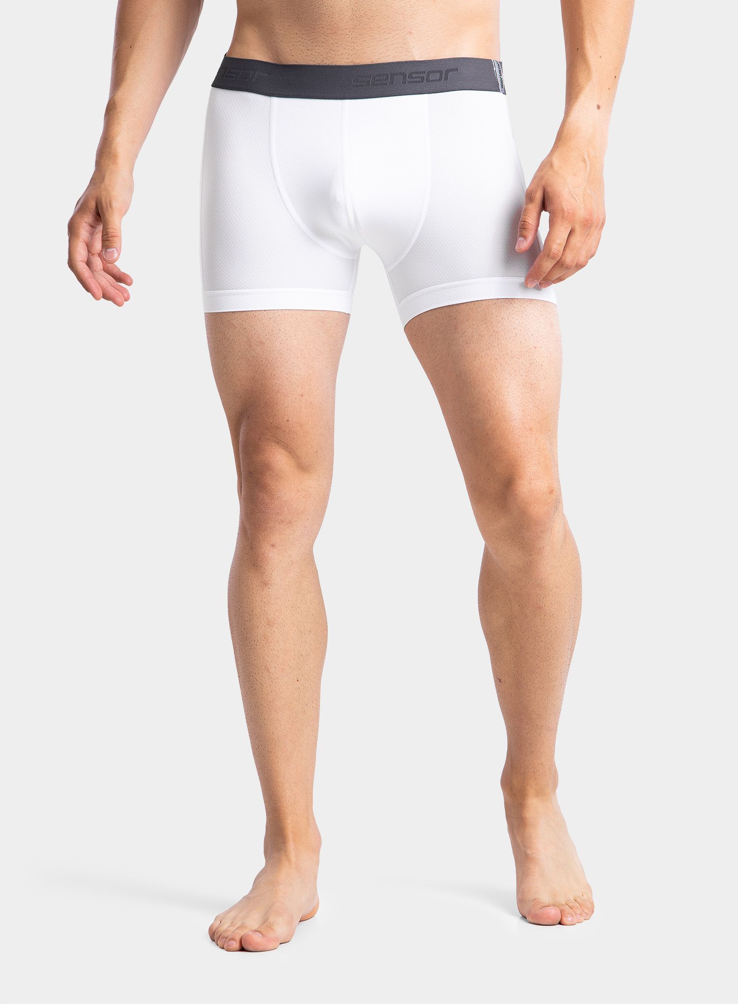 Moške boksarice Sensor Coolmax Tech Boxers 3-Pack - black/white/saphire