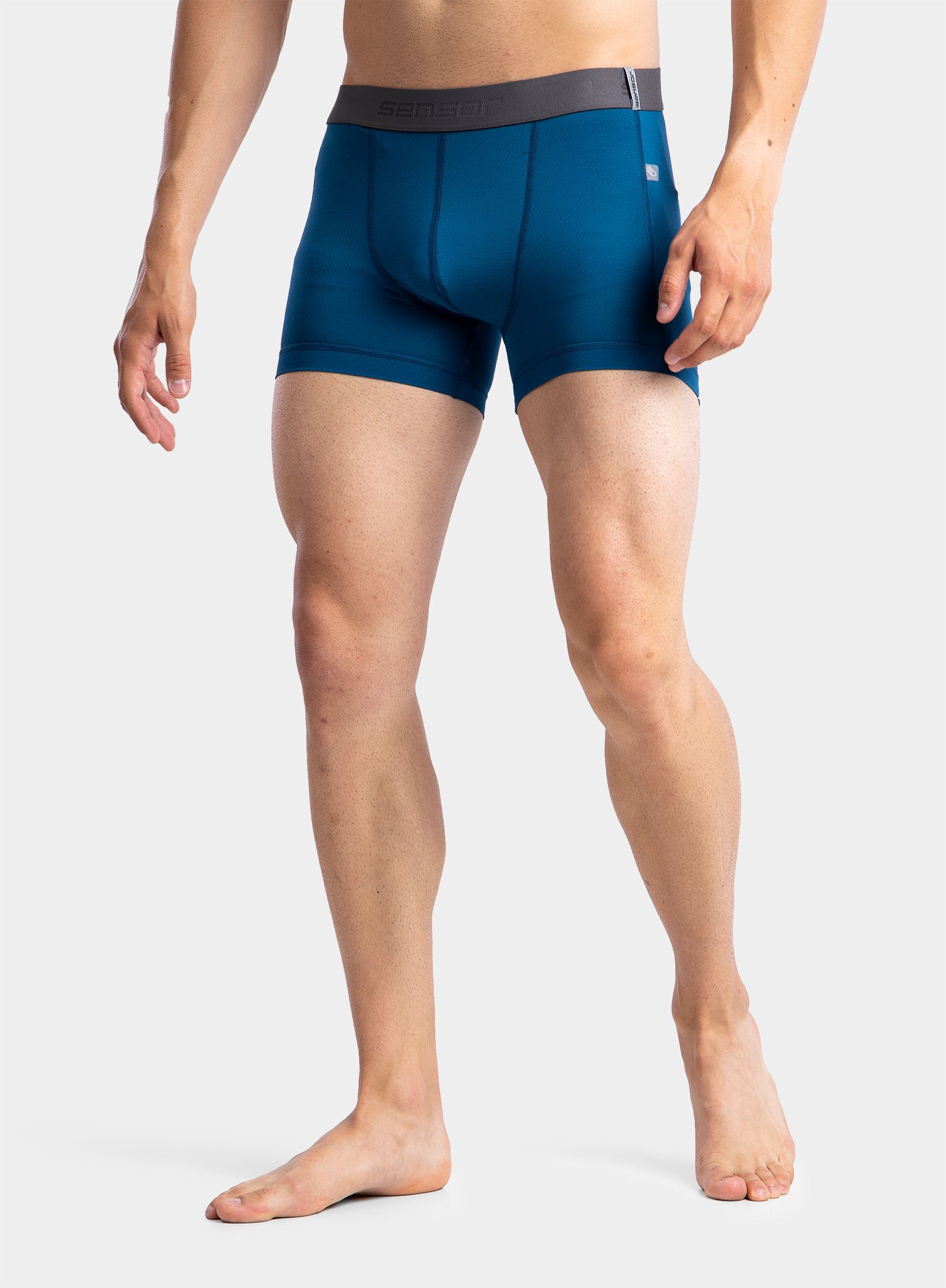 Moške boksarice Sensor Coolmax Tech Boxers 3-Pack - black/white/saphire