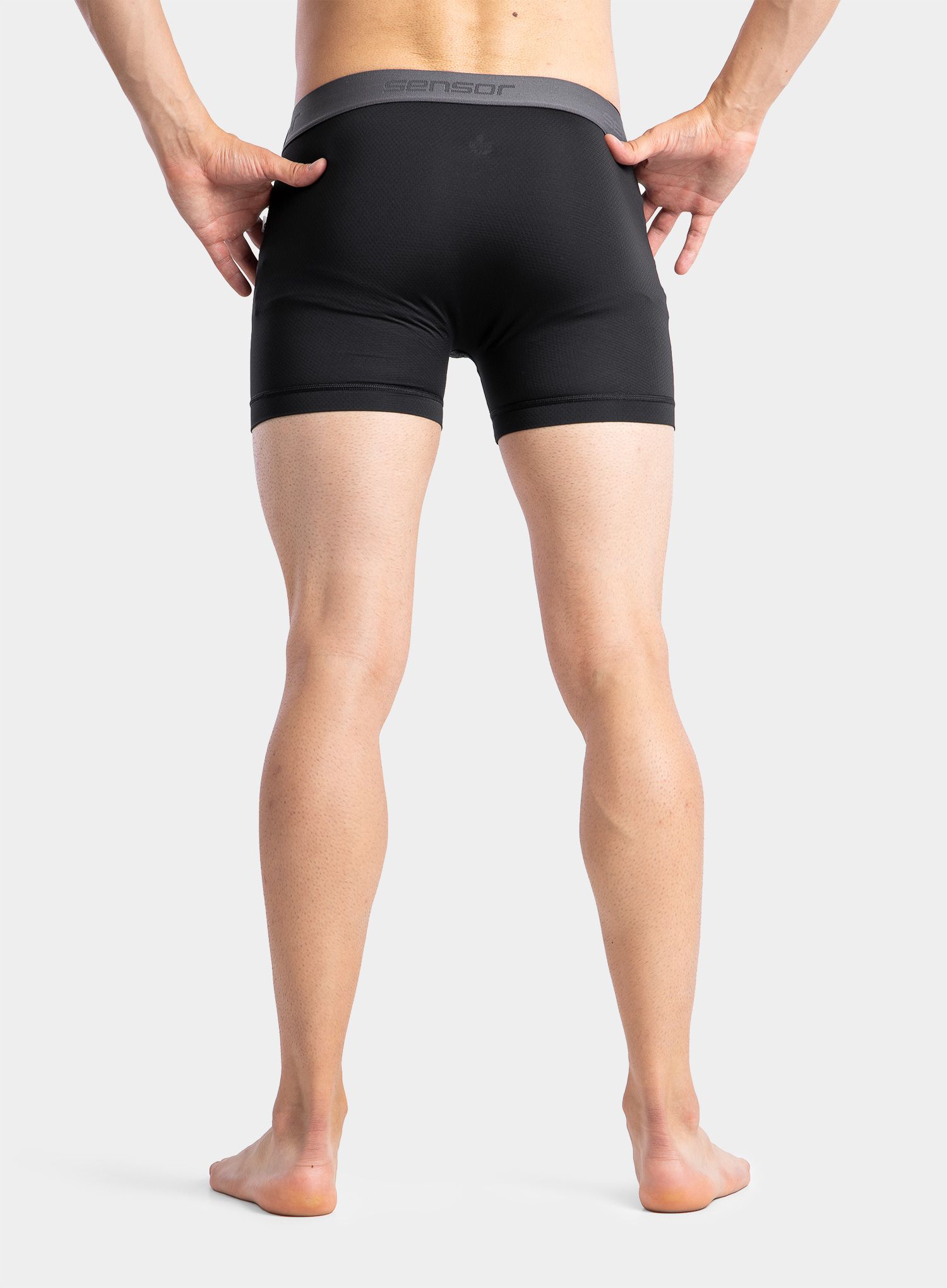 Moške boksarice Sensor Coolmax Tech Boxers 3-Pack - black/white/saphire