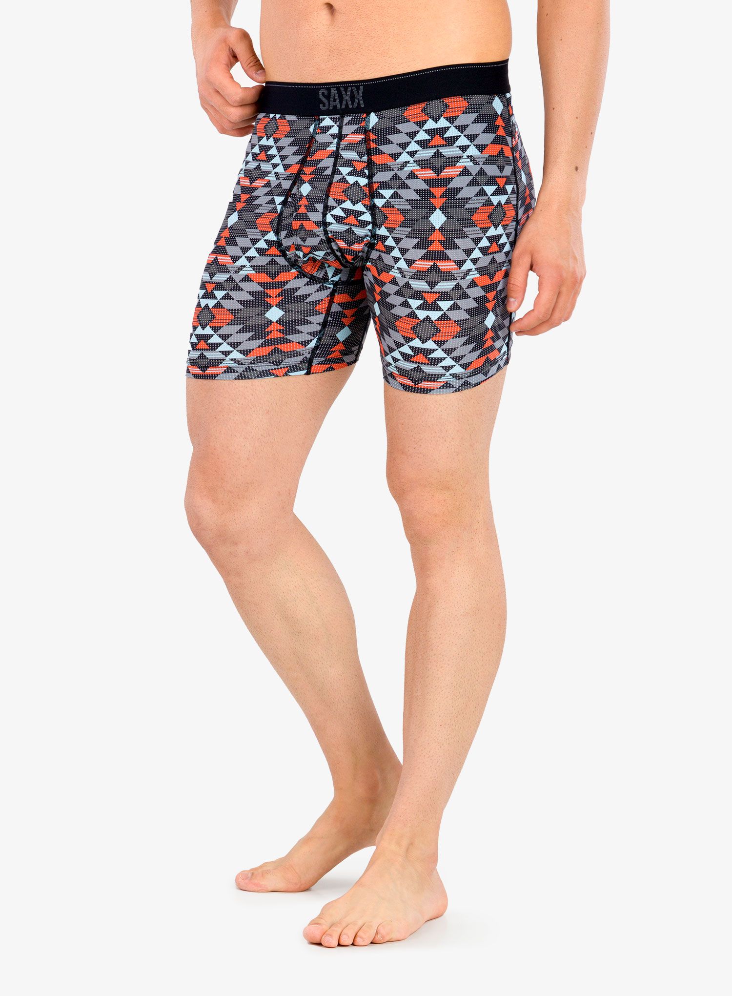 Boksarice Saxx Quest Boxer Brief Fly - eldorado/graphite