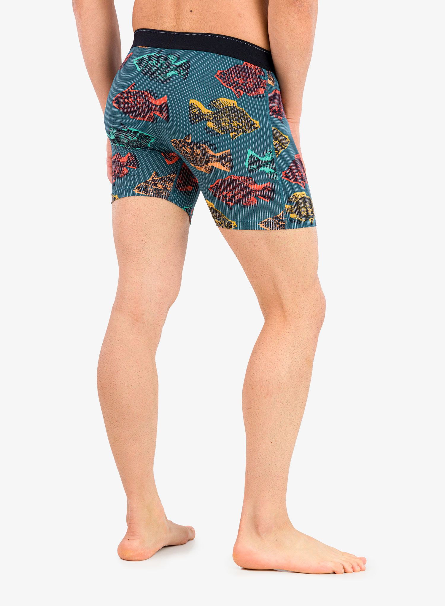 Boksarice Saxx Quest Boxer Brief Fly - shadow fish/storm blue