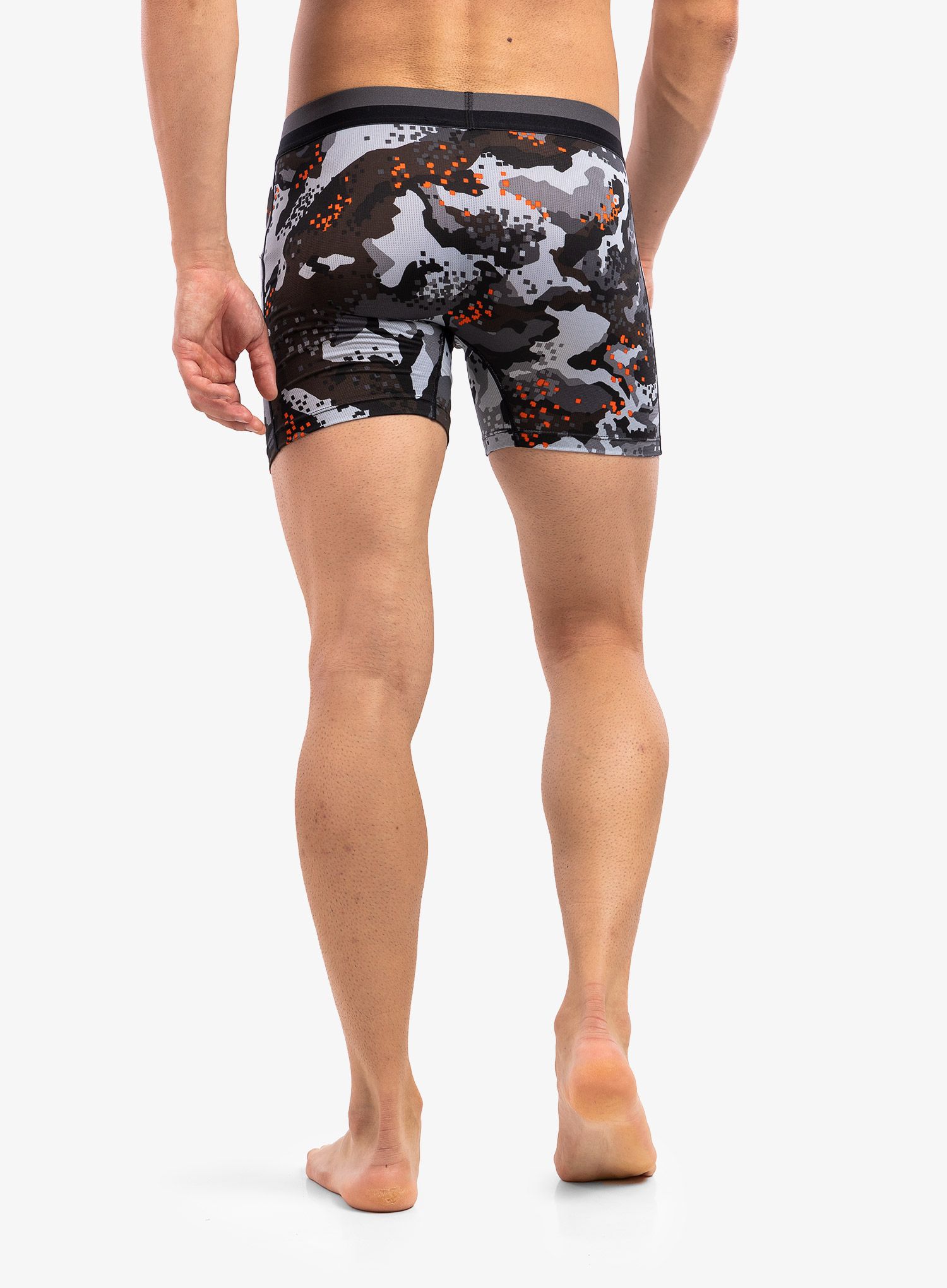 Boksarice SAXX Sport Mesh Brief Fly - graphite digi quake camo