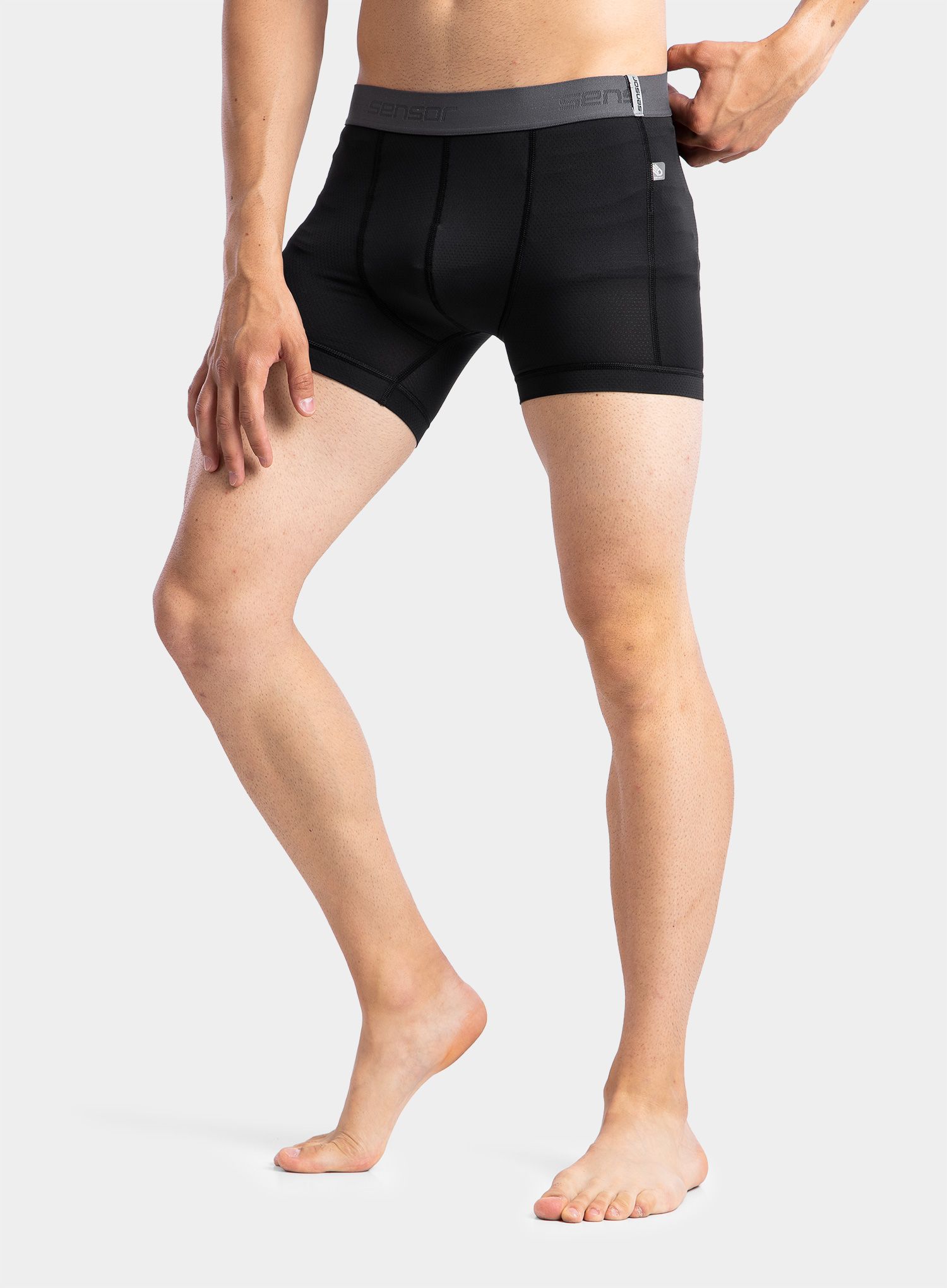 Boksarice Sensor Coolmax Tech Boxers - black