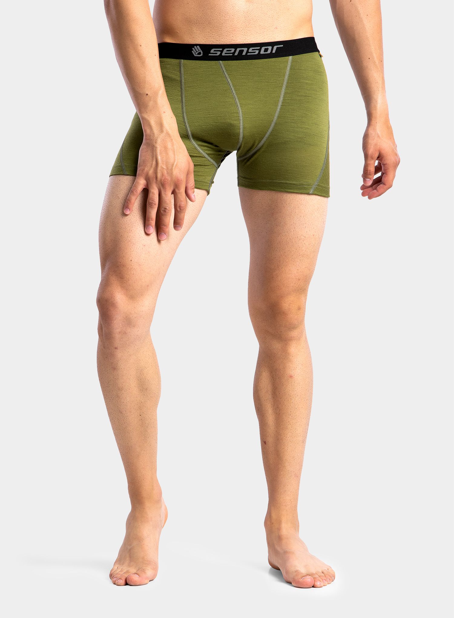 Boksarice Sensor Merino Active Boxers - safari