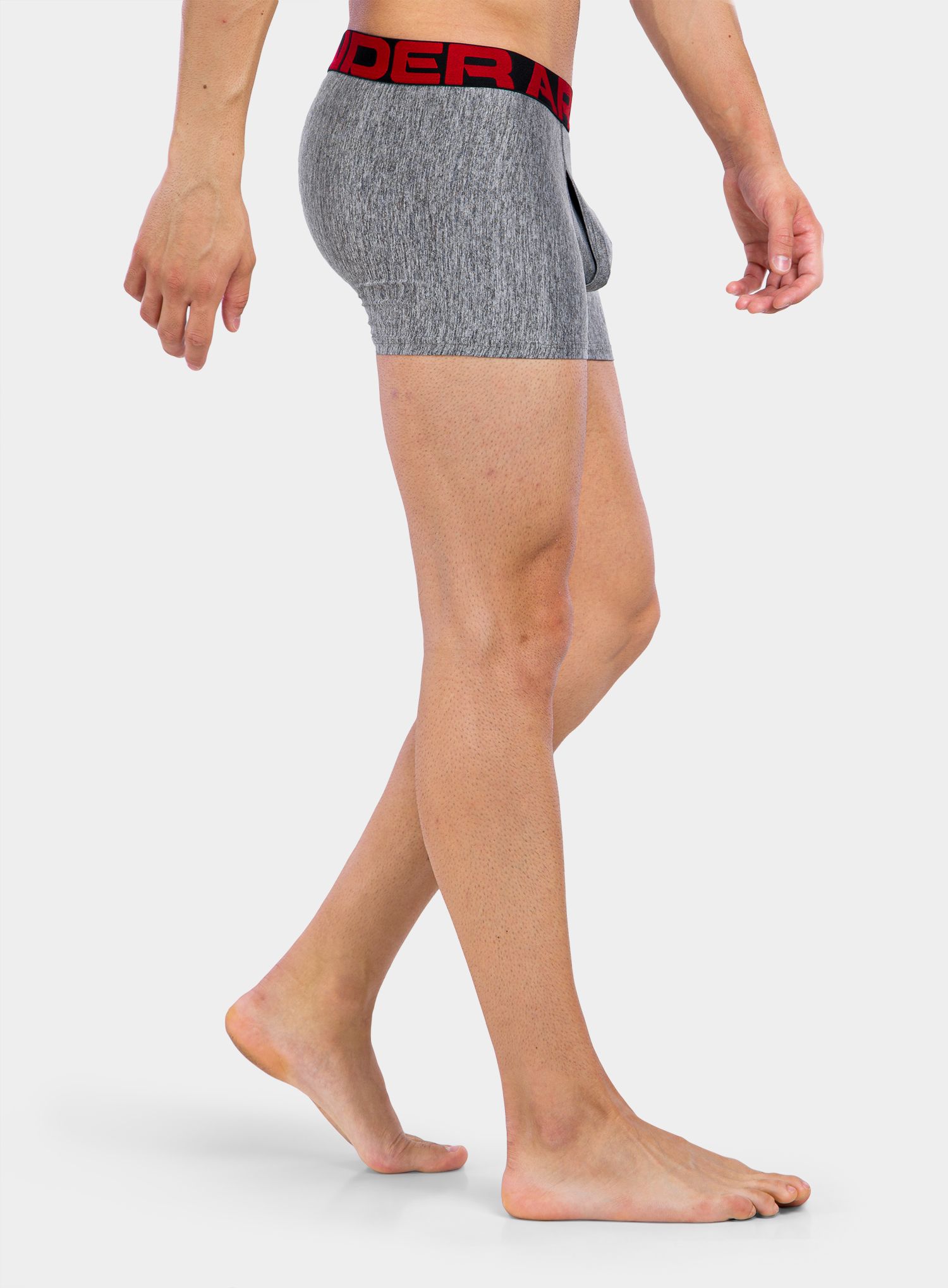 Moške boksarice Under Armour Tech 3in Boxerjock 2-Pack - gray/gray