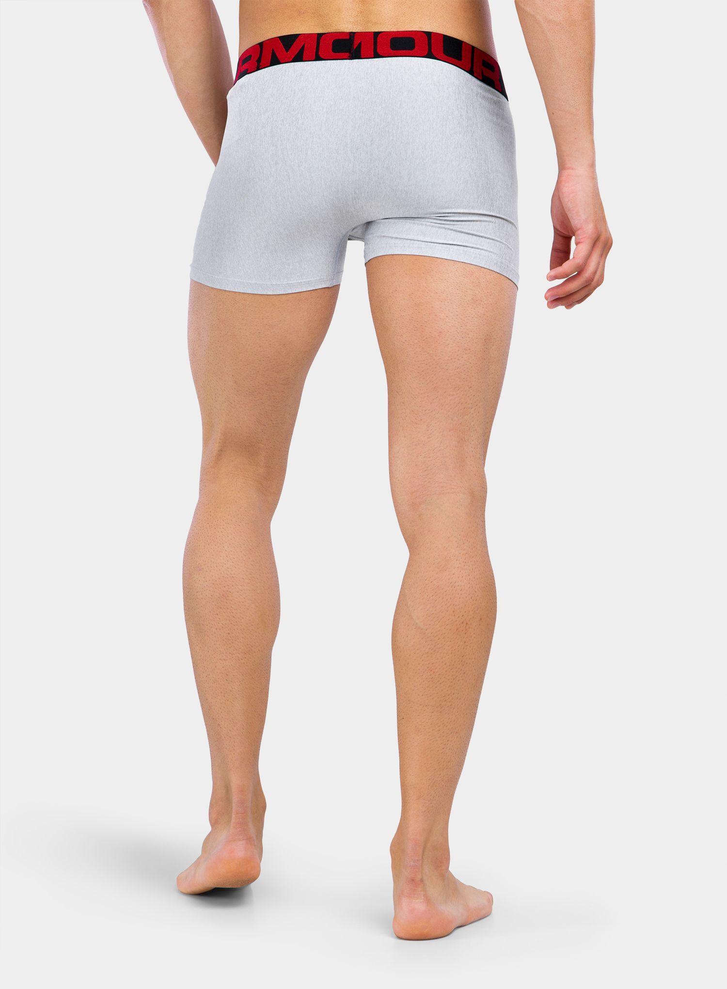 Moške boksarice Under Armour Tech 3in Boxerjock 2-Pack - gray/gray