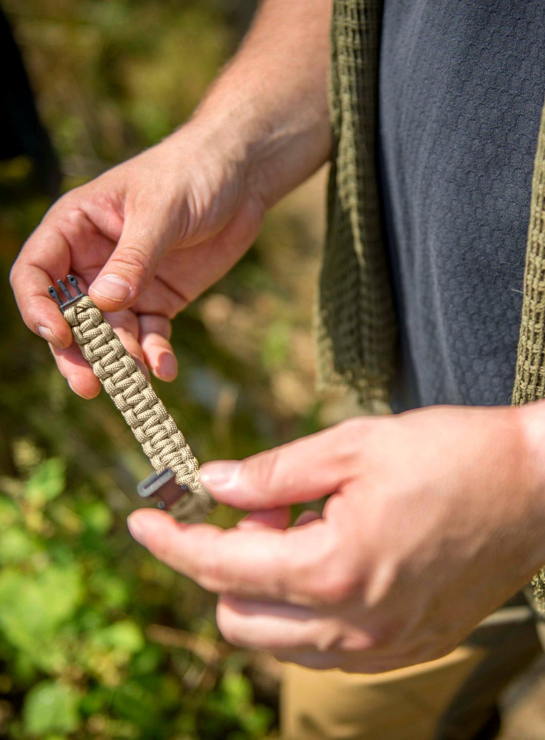 Zapestnica Helikon-Tex Survival Bracelet - Paracord - coyote