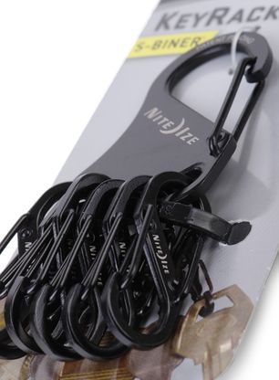 Vponka Nite Ize S-Biner KeyRack Steel - black