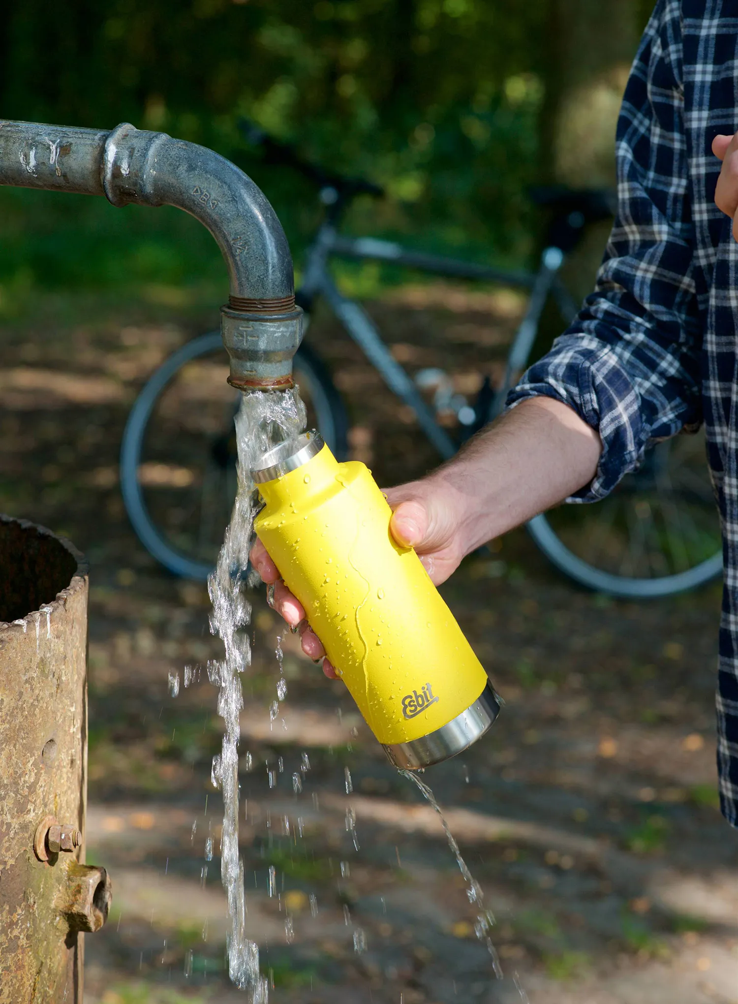 Steklenica Esbit Sculptor Insulated Bottle 750ml - sunshine yellow
