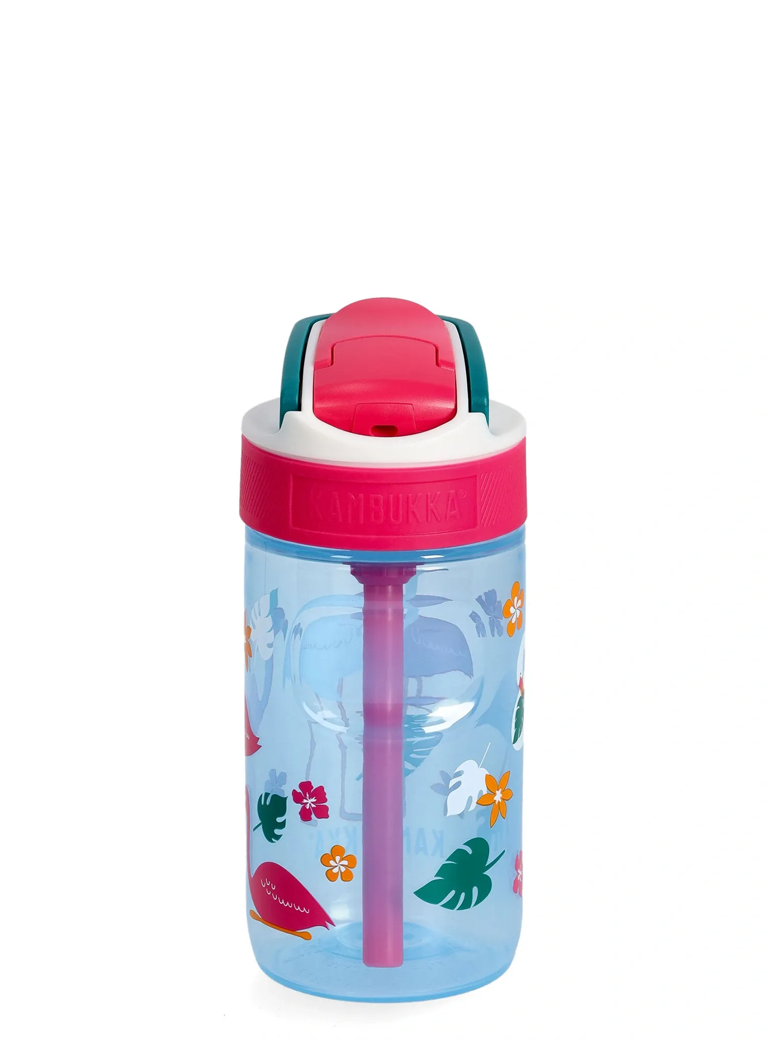Otroška steklenička za vodo Kambukka Lagoon 400 ml - blue flamingo