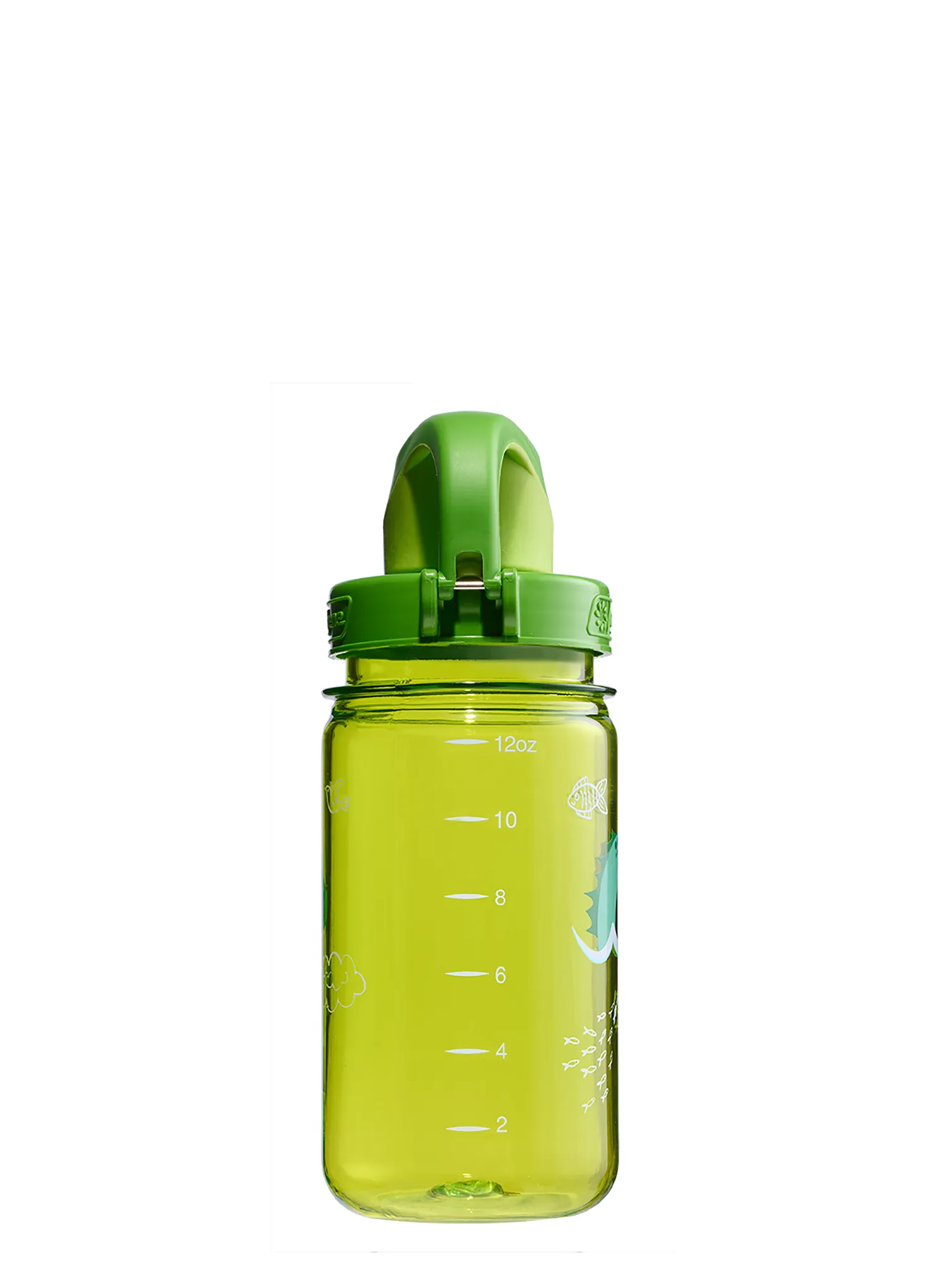 Otroška steklenička za vodo Nalgene On The Fly Kids 12 oz (355 ml) - green nessie