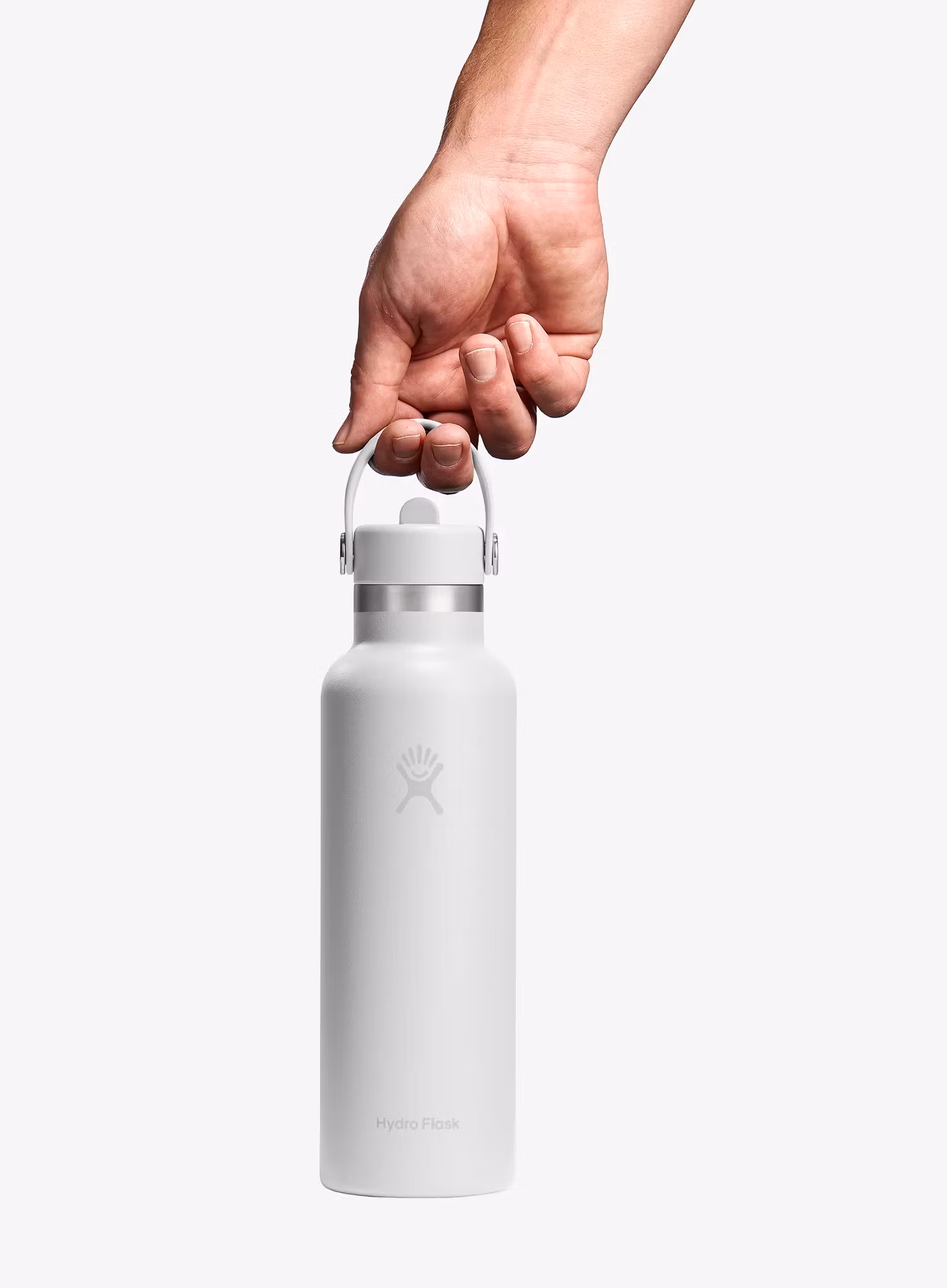 Termo steklenica Hydro Flask 21 Oz Standard Flex Straw Cap (621 ml) - white/white